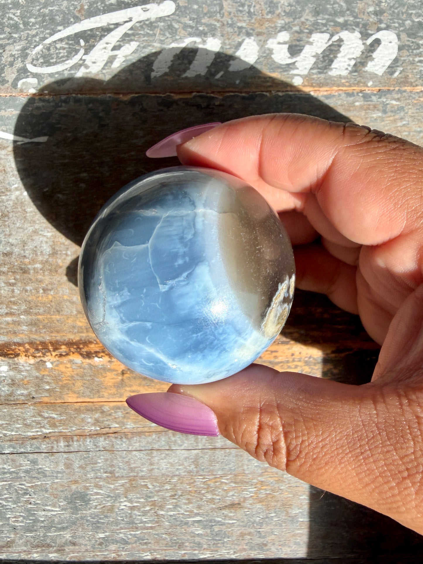 Gorgeous Blue Opal Sphere | India | Opt 55