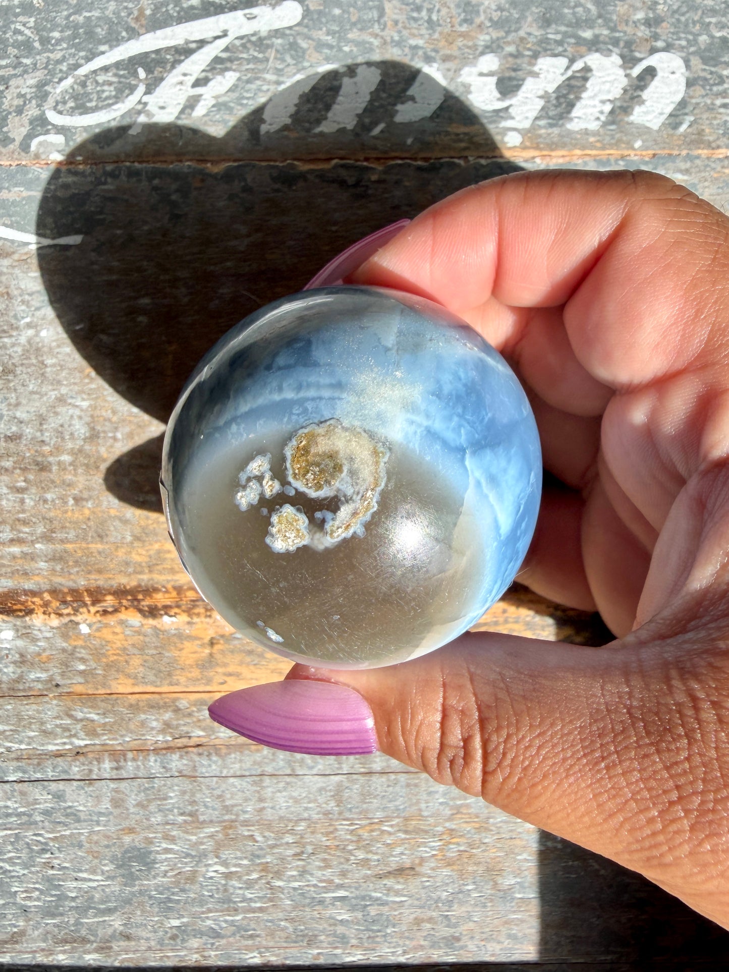Gorgeous Blue Opal Sphere | India | Opt 55
