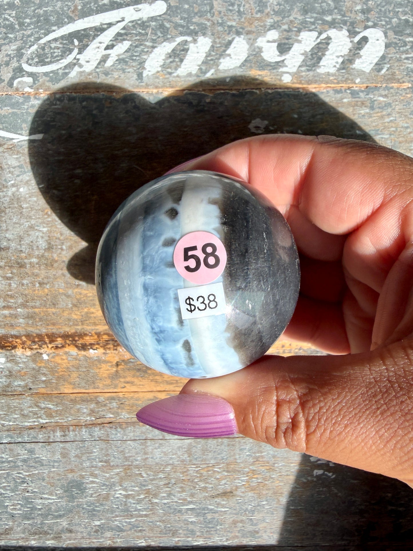 Gorgeous Blue Opal Sphere | India | Opt 58