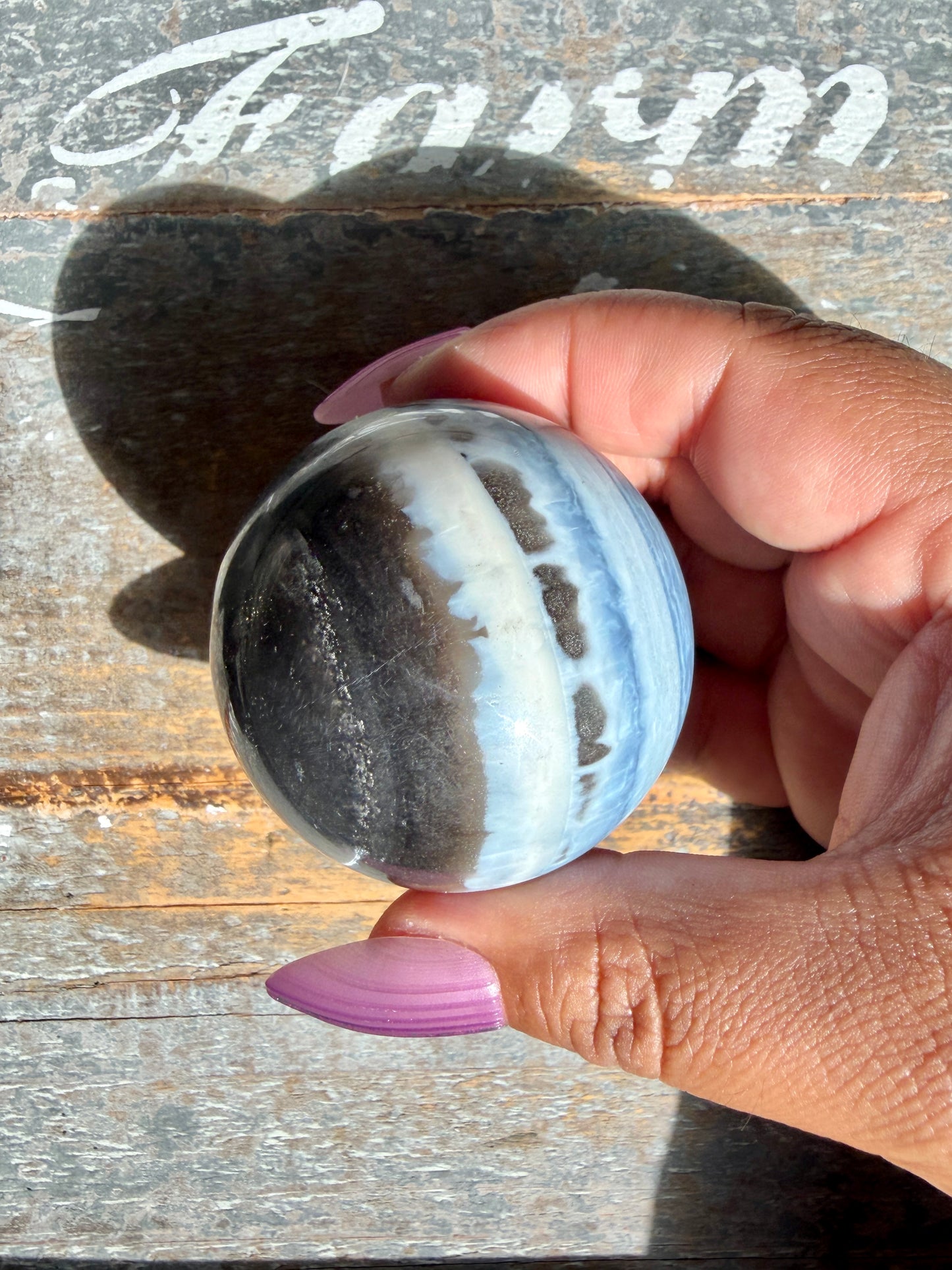 Gorgeous Blue Opal Sphere | India | Opt 58