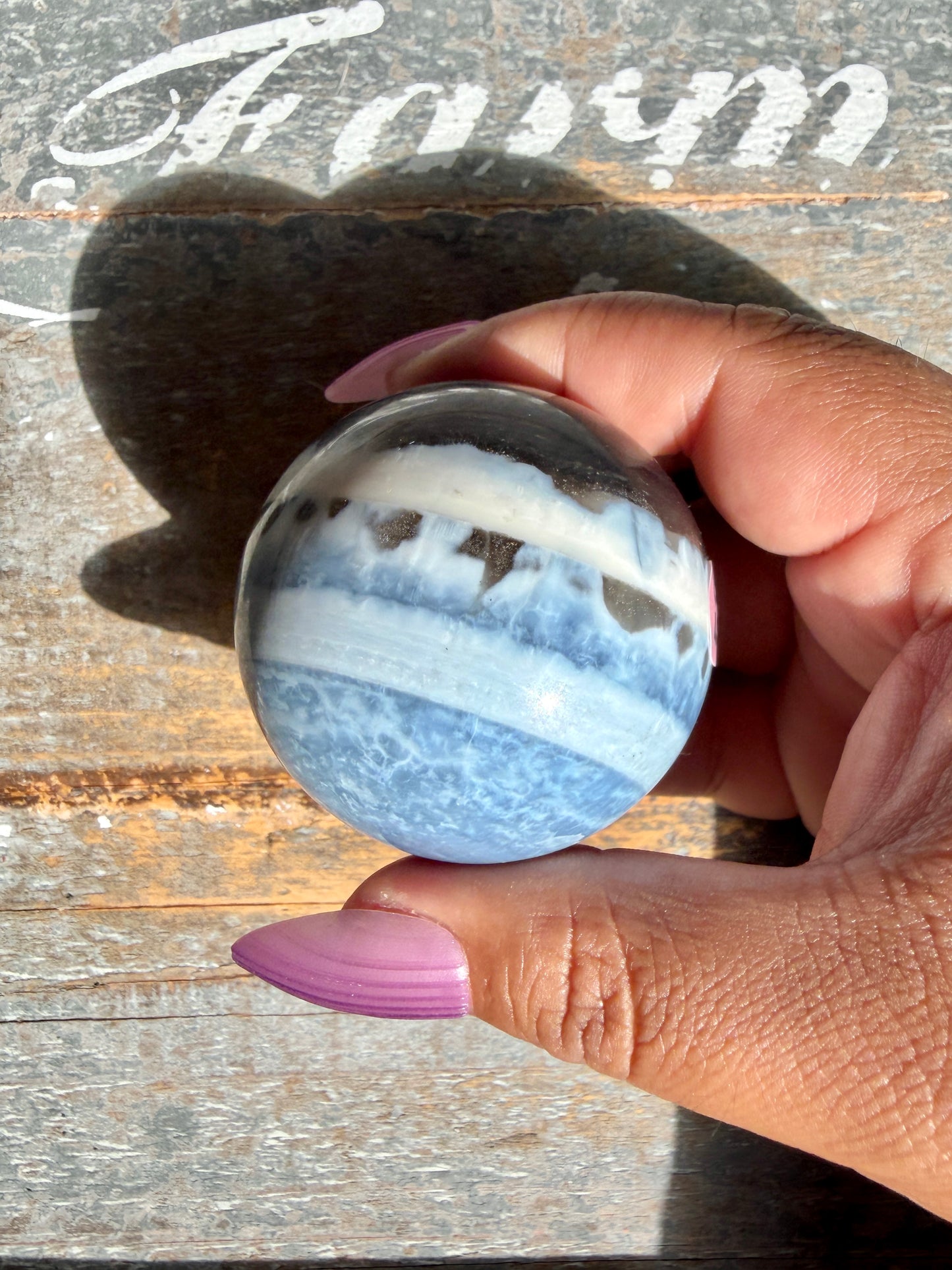 Gorgeous Blue Opal Sphere | India | Opt 58