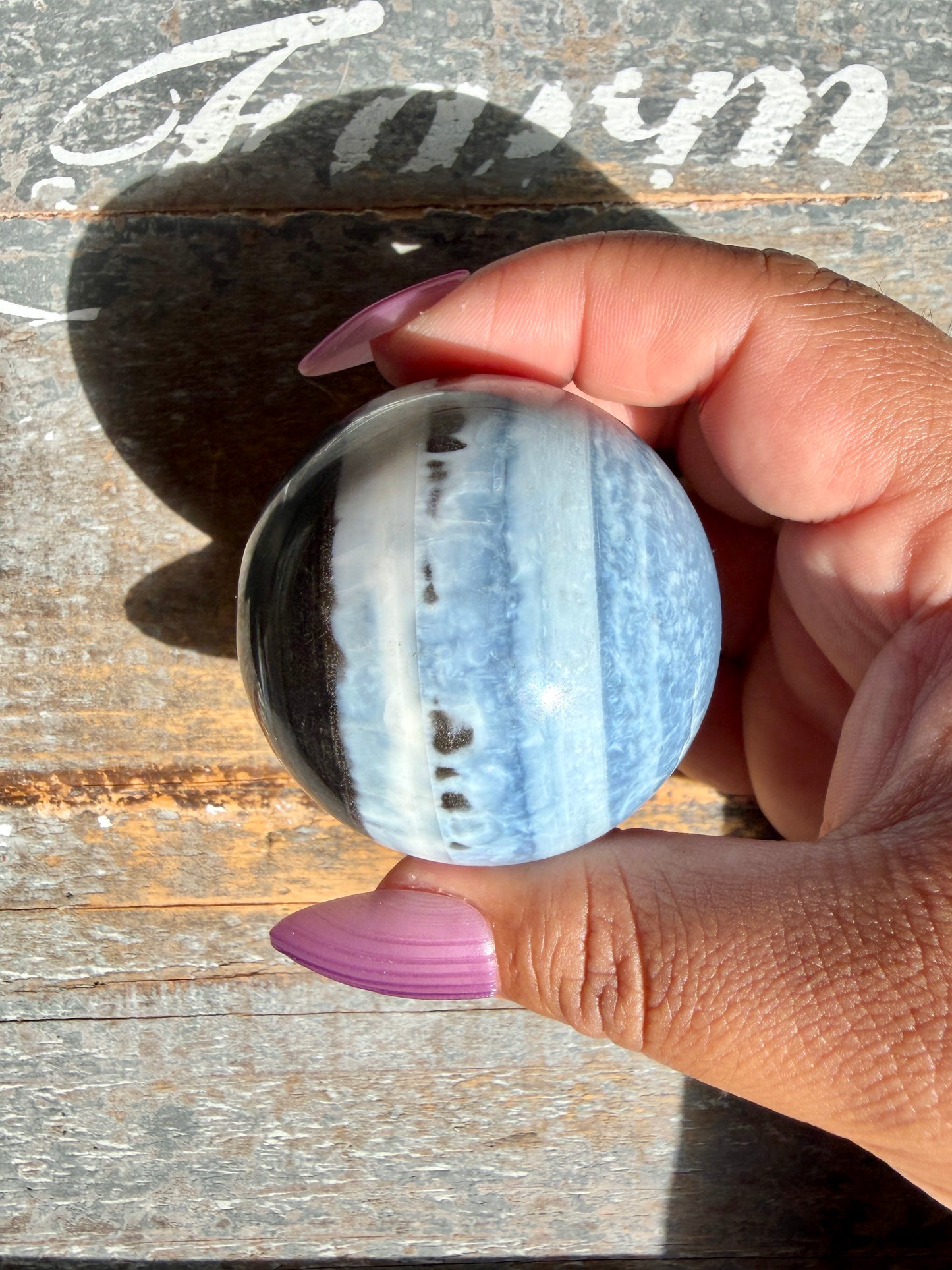 Gorgeous Blue Opal Sphere | India | Opt 58