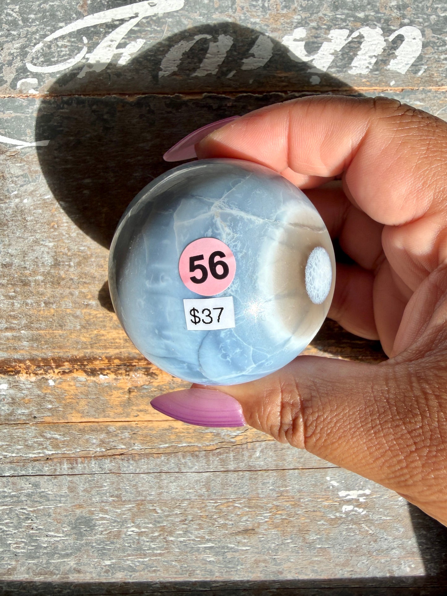 Gorgeous Blue Opal Sphere | India | Opt 56