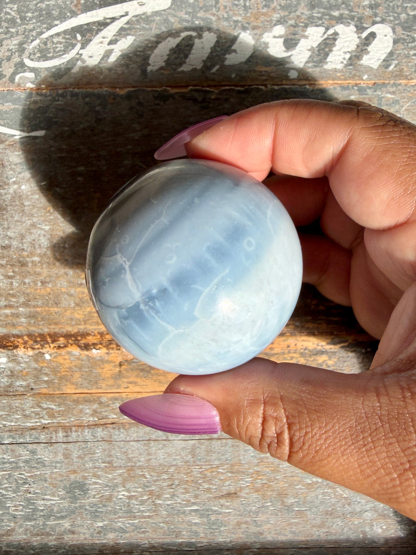 Gorgeous Blue Opal Sphere | India | Opt 56