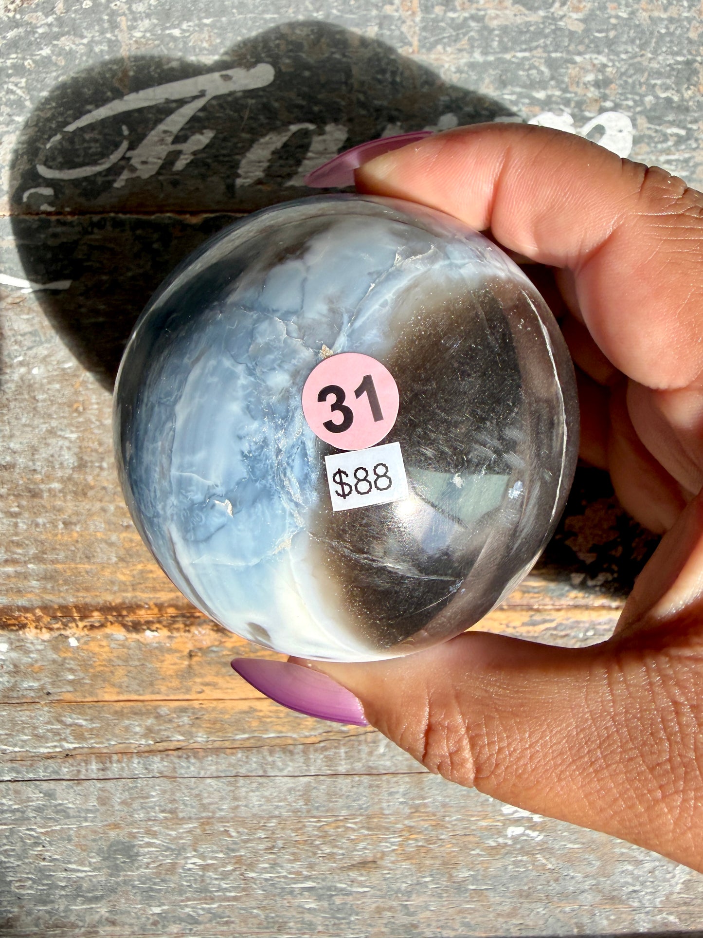 Gorgeous Blue Opal Sphere | India | Opt 31