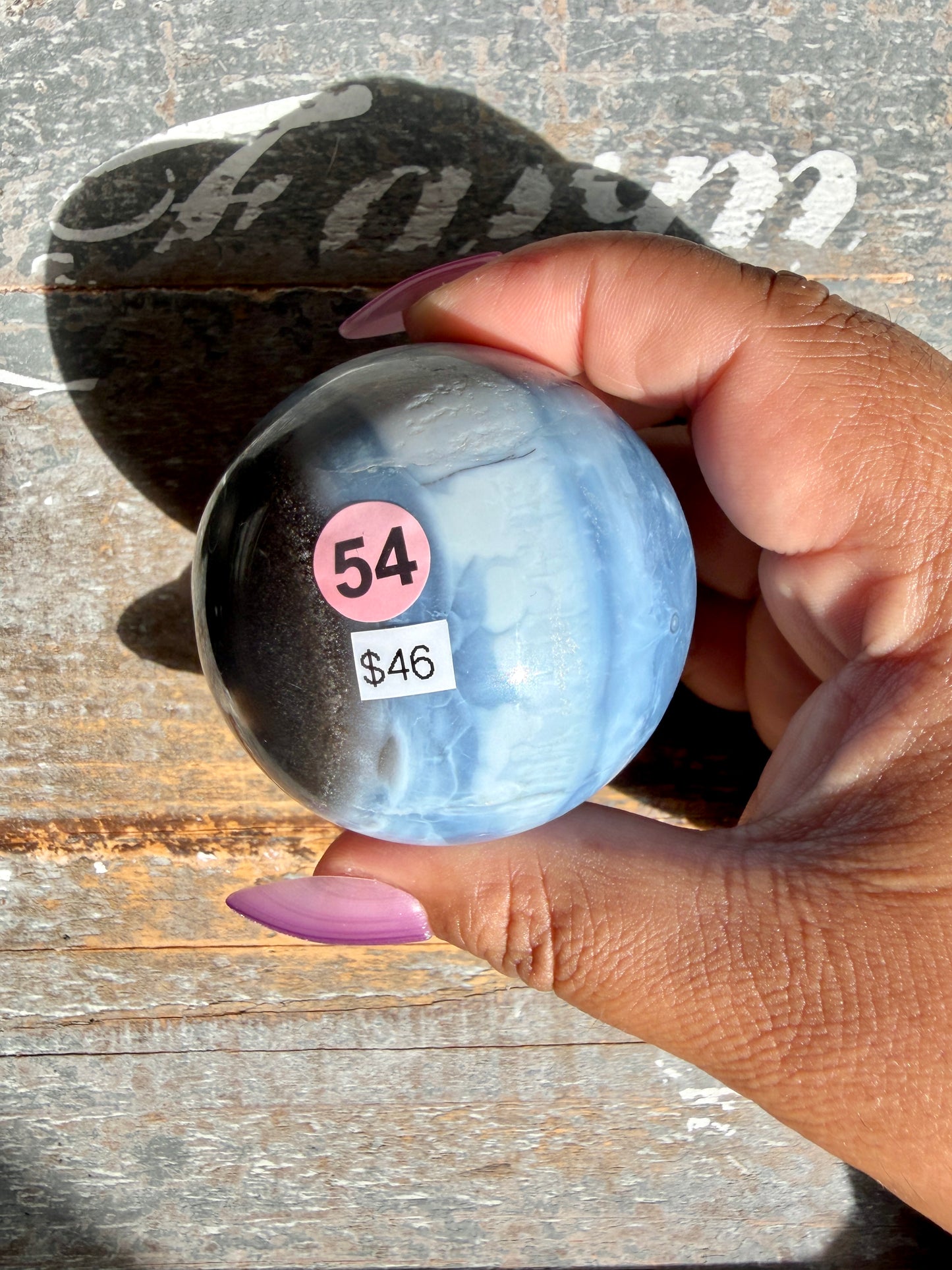 Gorgeous Blue Opal Sphere | India | Opt 54