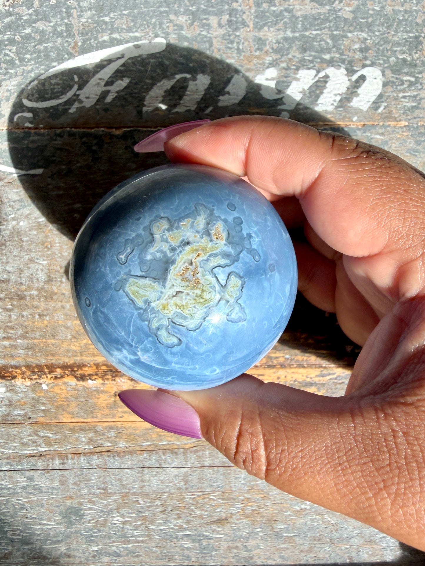 Gorgeous Blue Opal Sphere | India | Opt 54