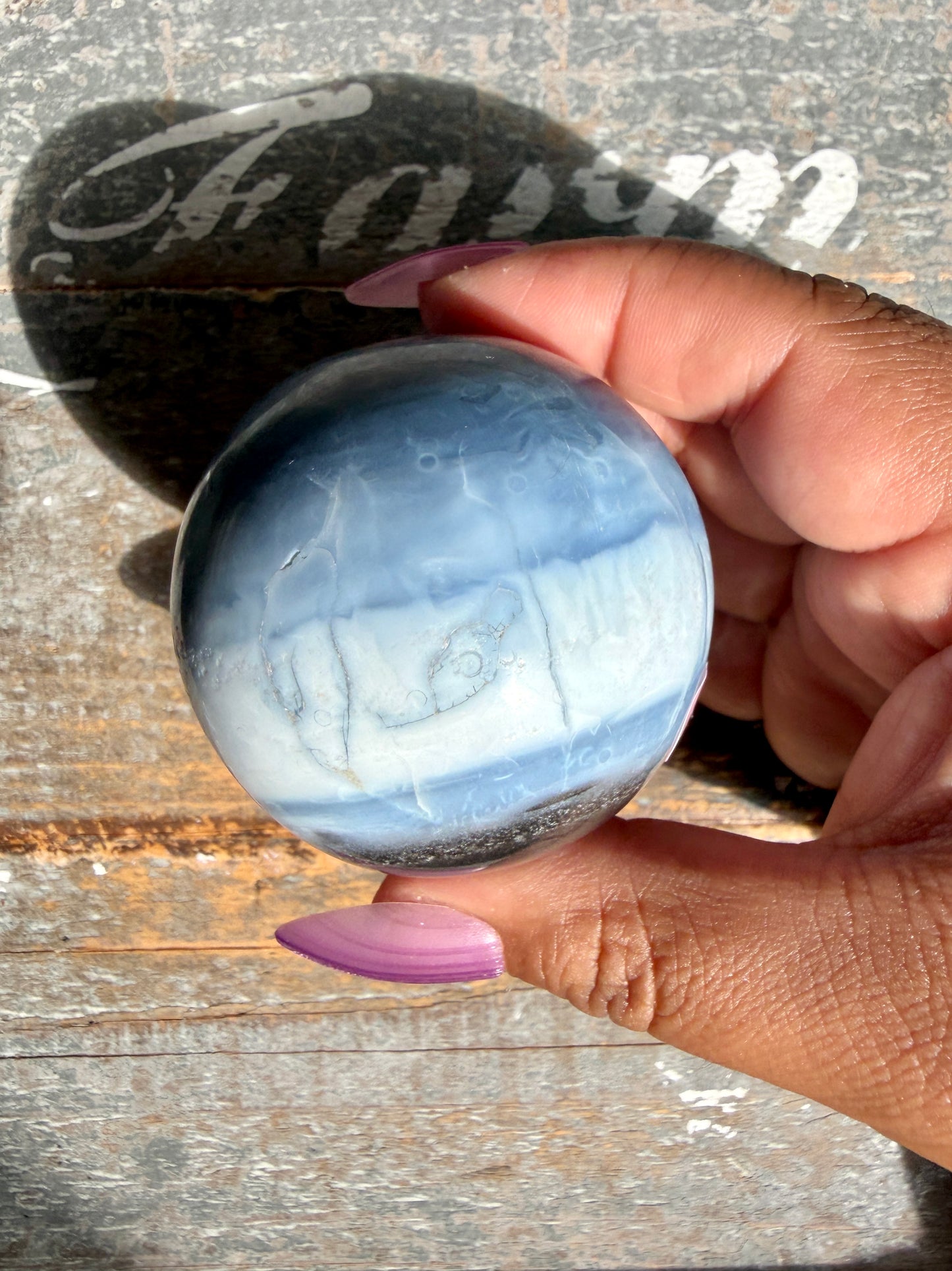 Gorgeous Blue Opal Sphere | India | Opt 54