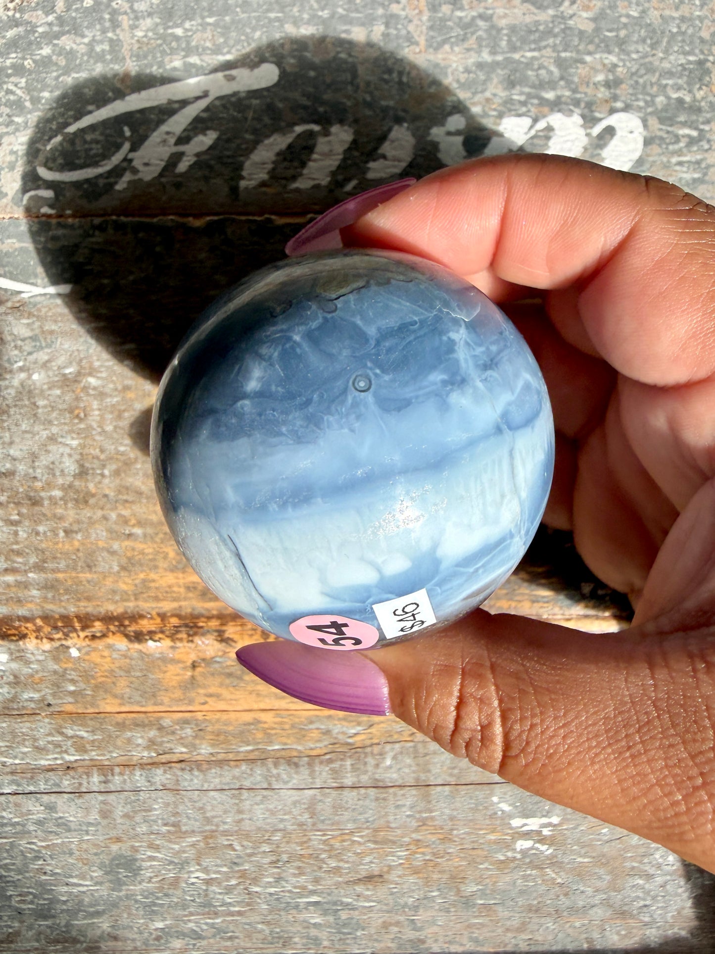 Gorgeous Blue Opal Sphere | India | Opt 54