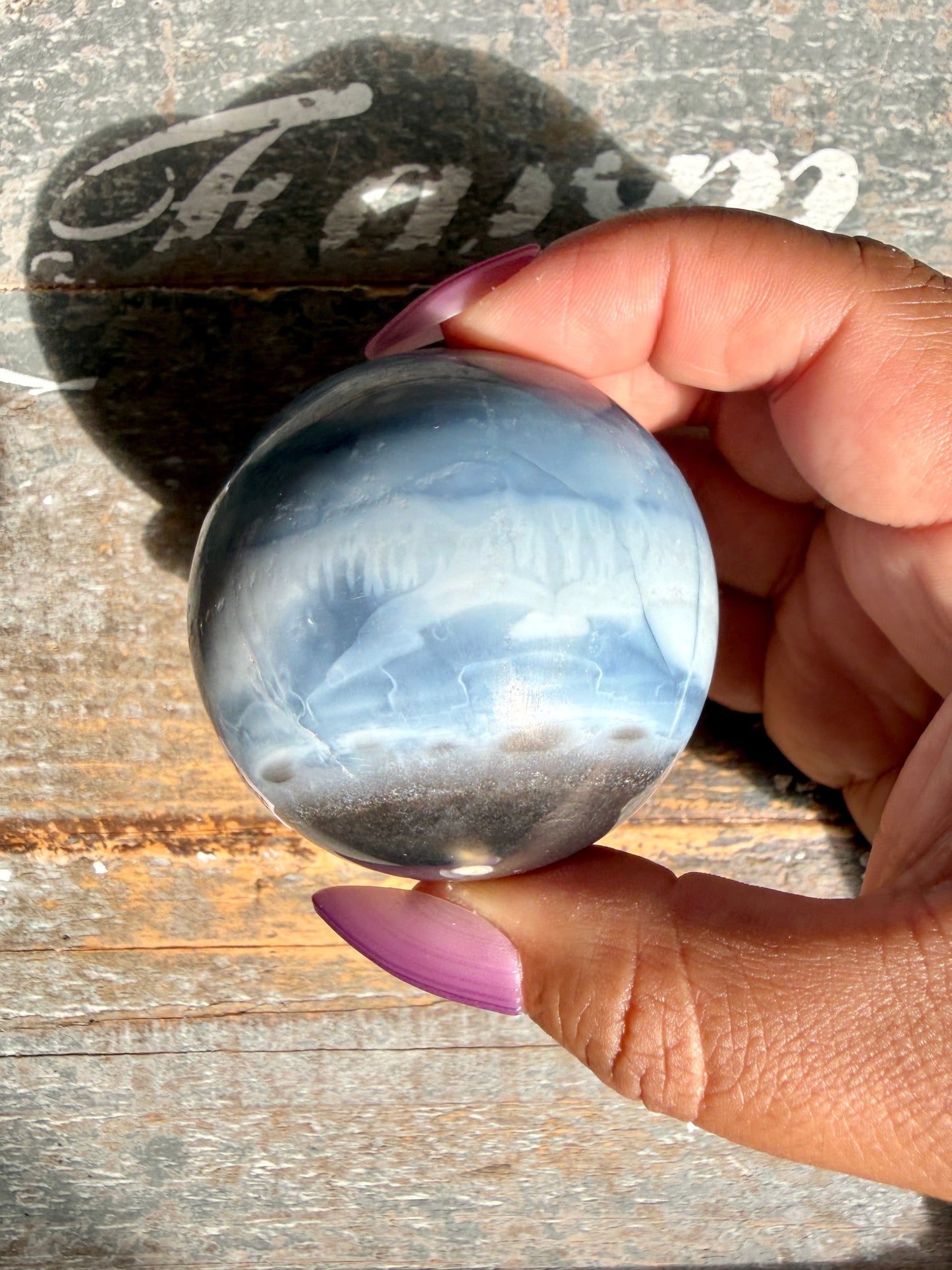 Gorgeous Blue Opal Sphere | India | Opt 54