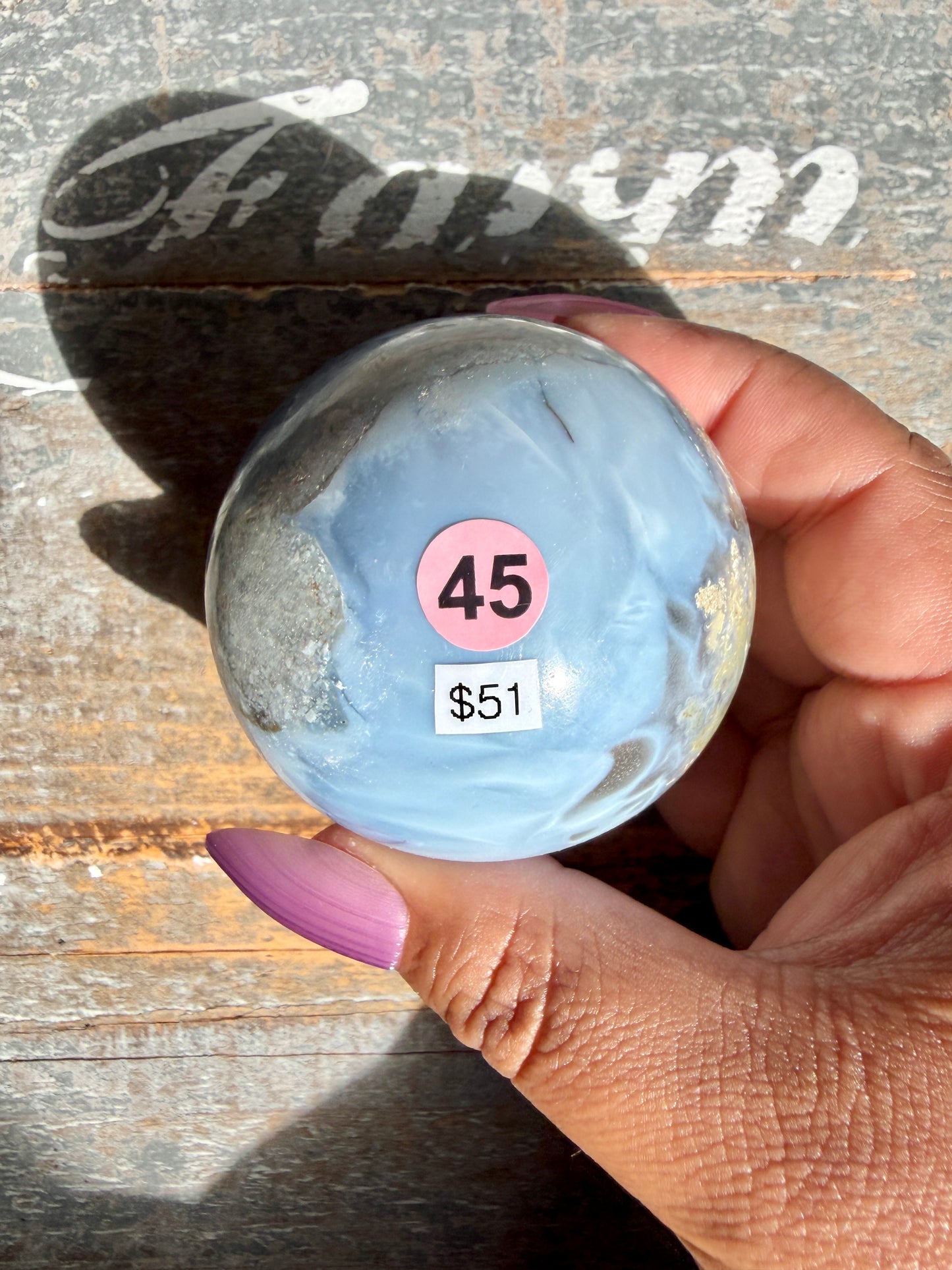 Gorgeous Blue Opal Sphere | India | Opt 45