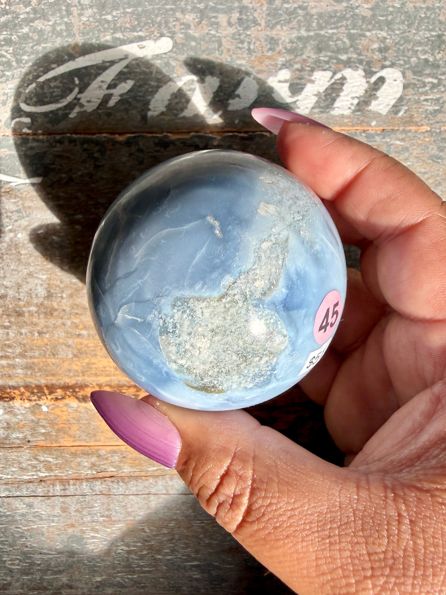 Gorgeous Blue Opal Sphere | India | Opt 45