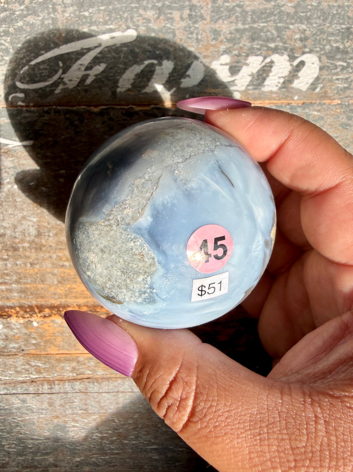 Gorgeous Blue Opal Sphere | India | Opt 45