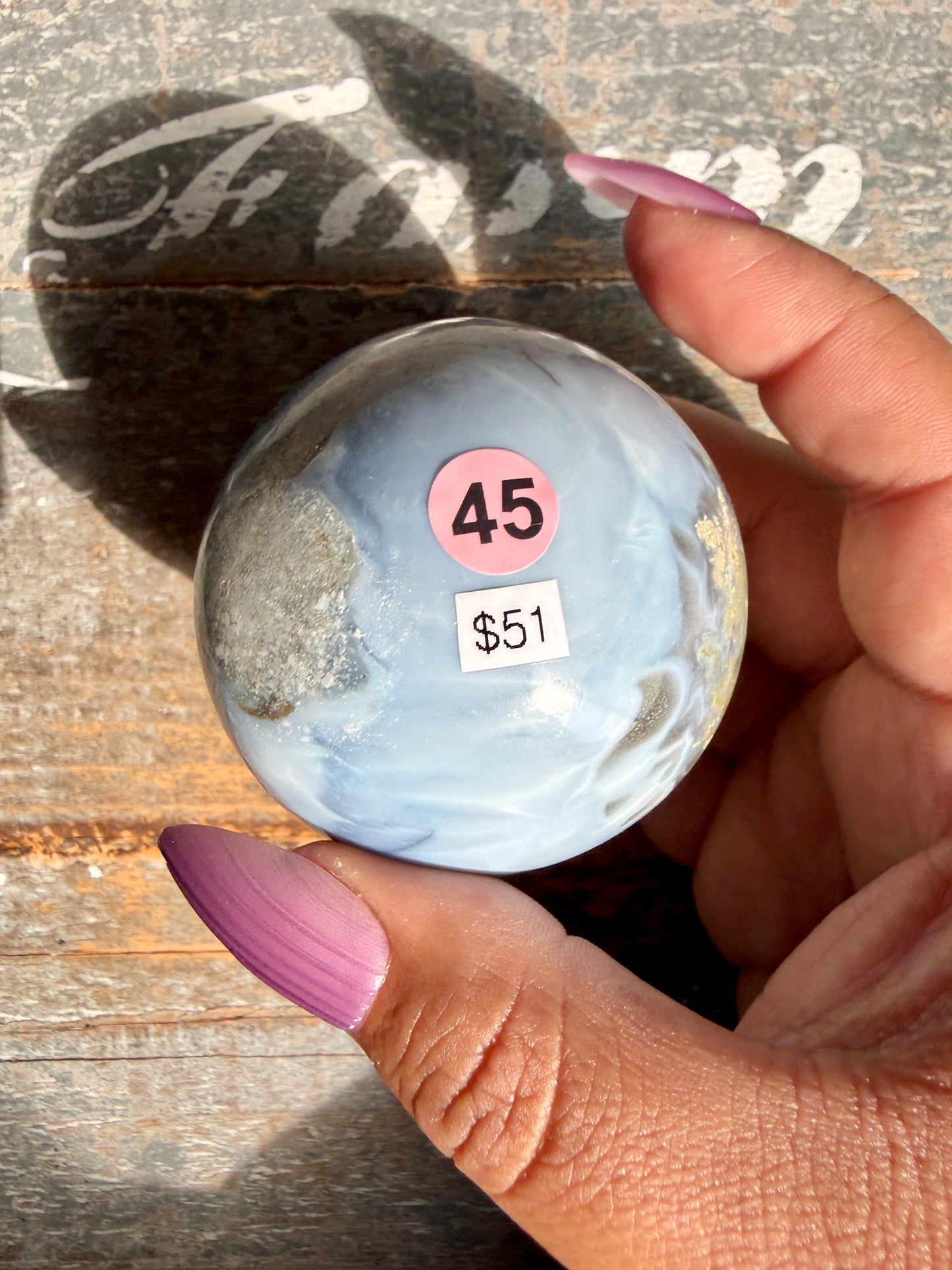 Gorgeous Blue Opal Sphere | India | Opt 45