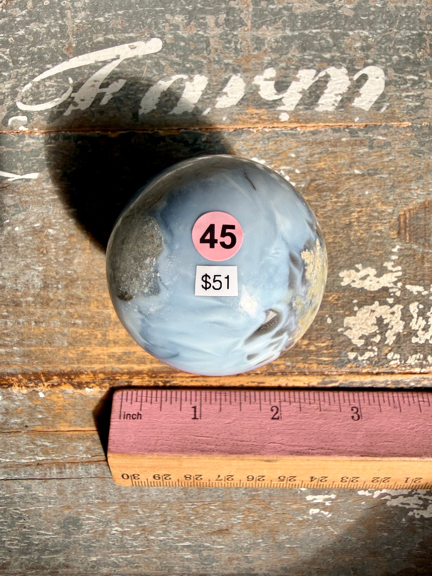 Gorgeous Blue Opal Sphere | India | Opt 45