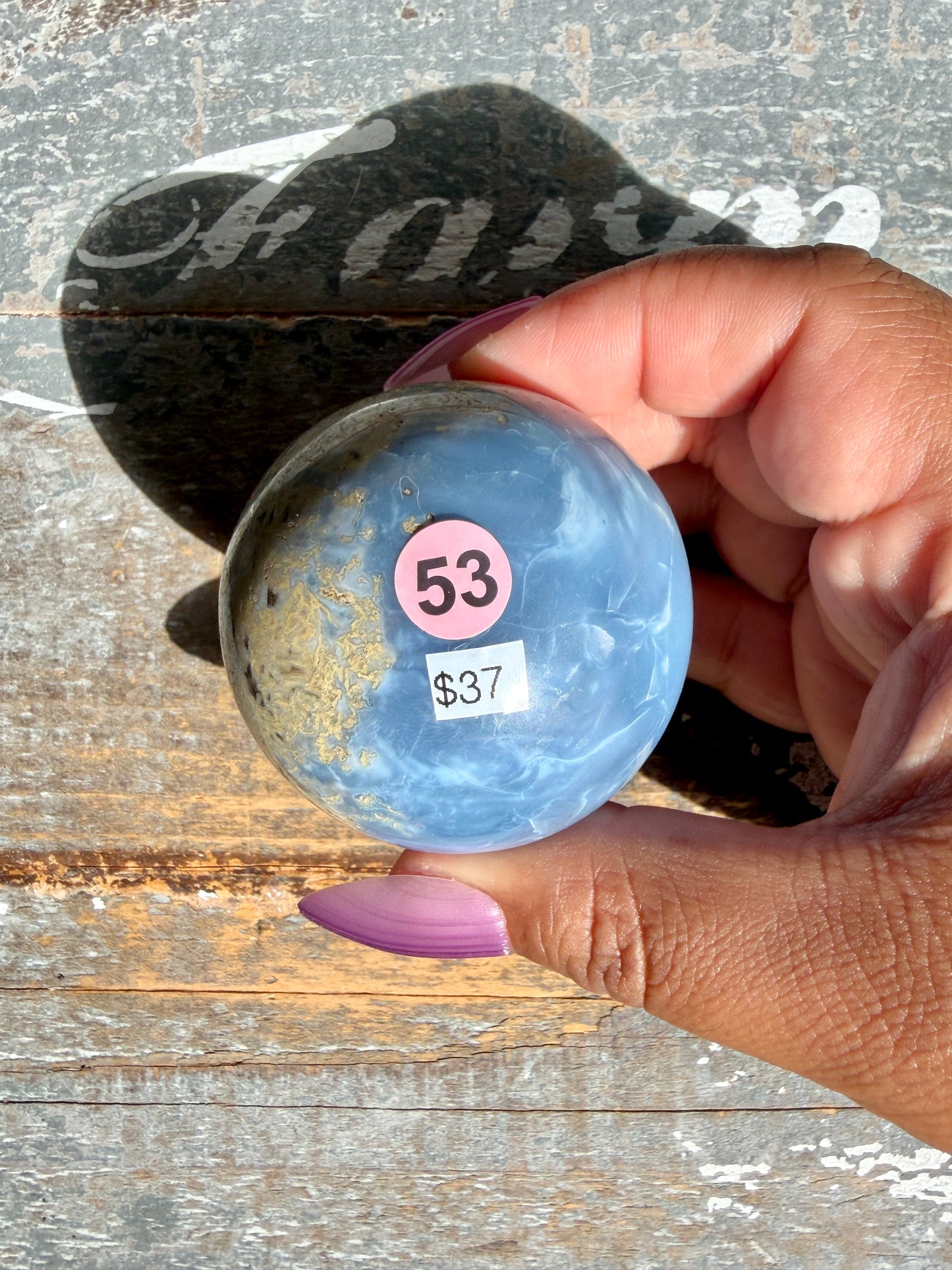 Gorgeous Blue Opal Sphere | India | Opt 53