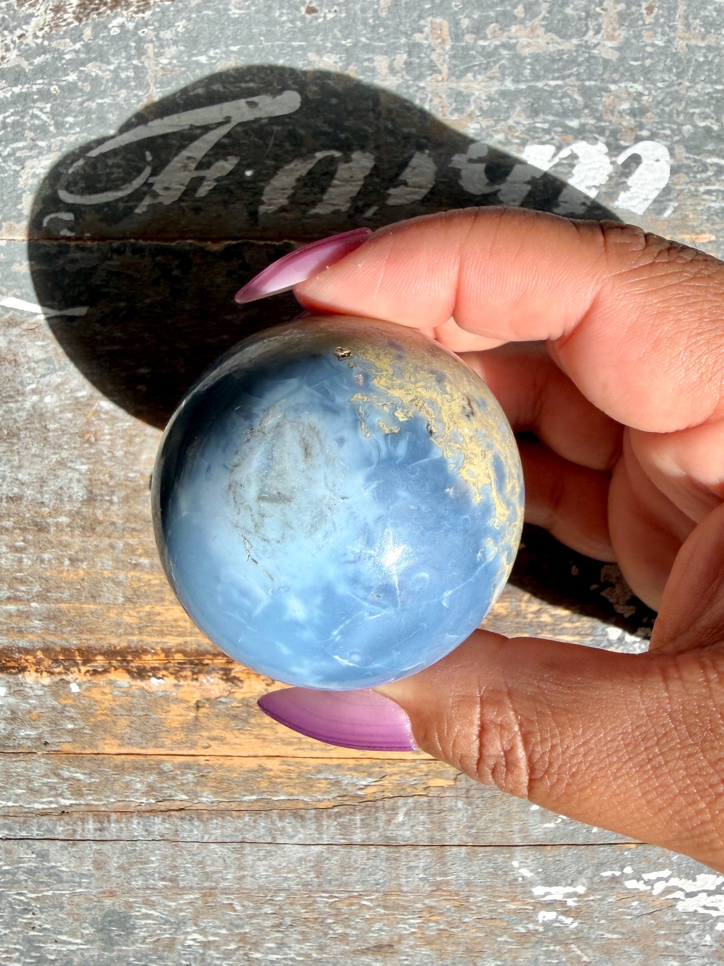 Gorgeous Blue Opal Sphere | India | Opt 53