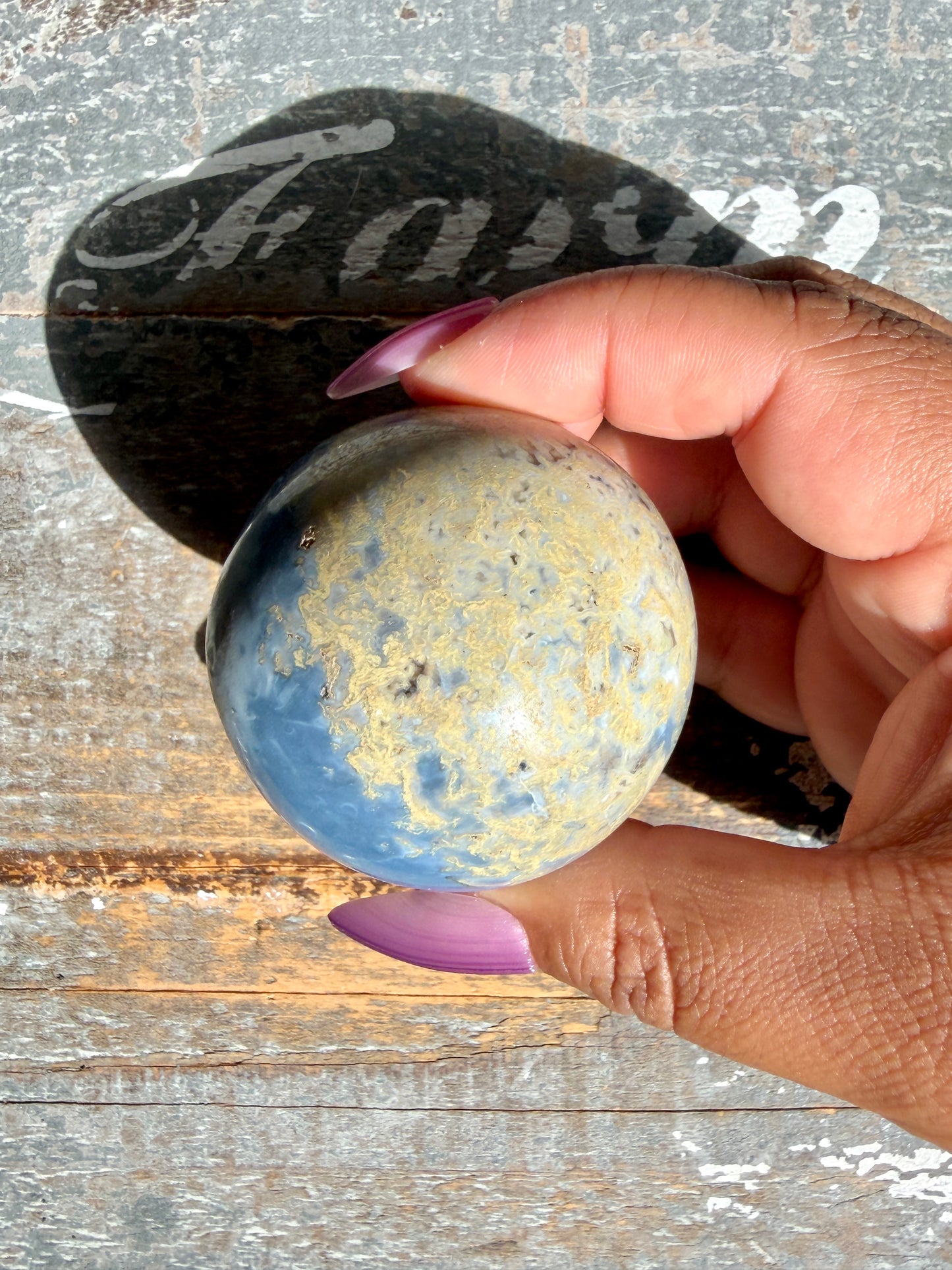 Gorgeous Blue Opal Sphere | India | Opt 53