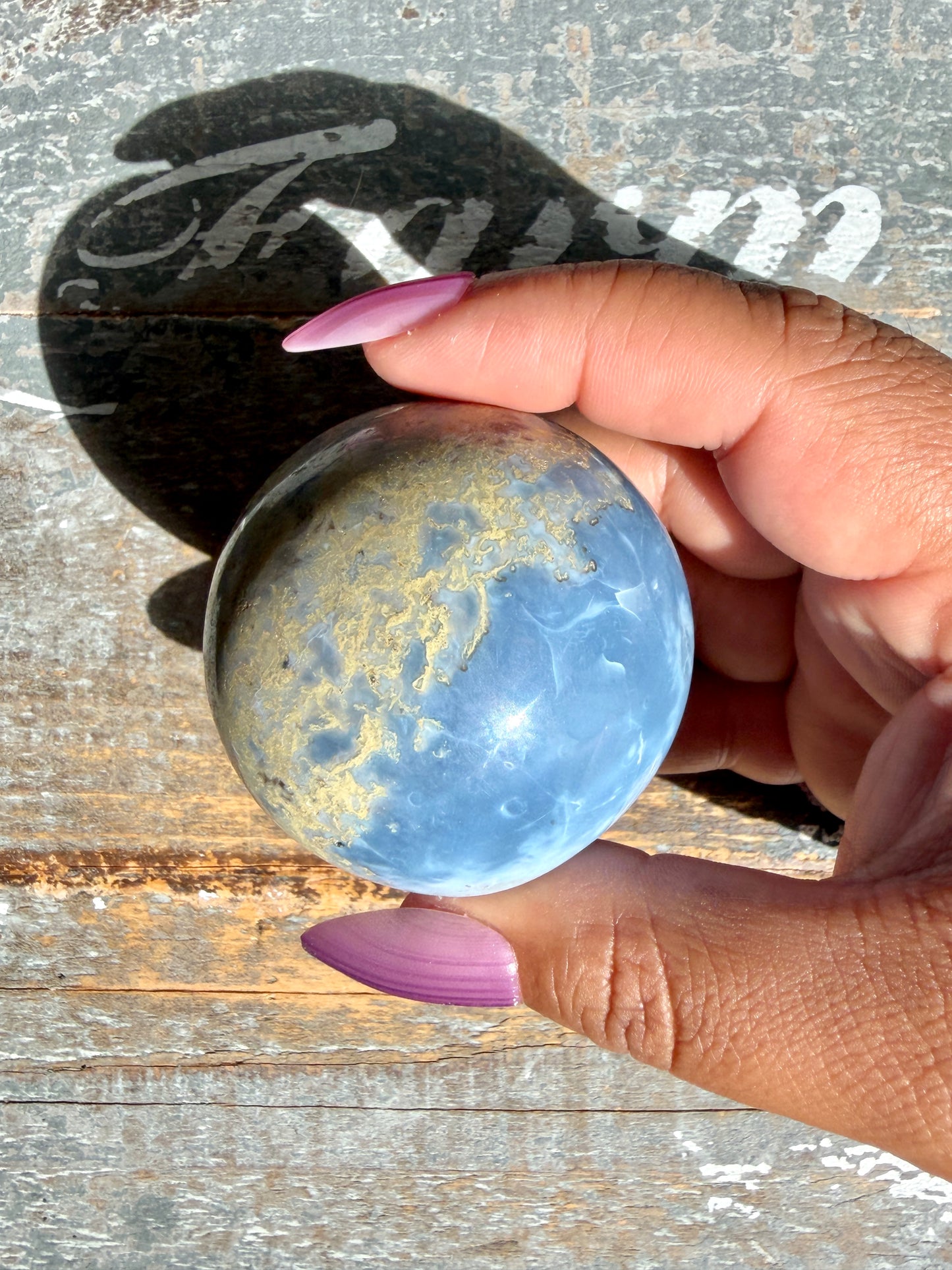 Gorgeous Blue Opal Sphere | India | Opt 53