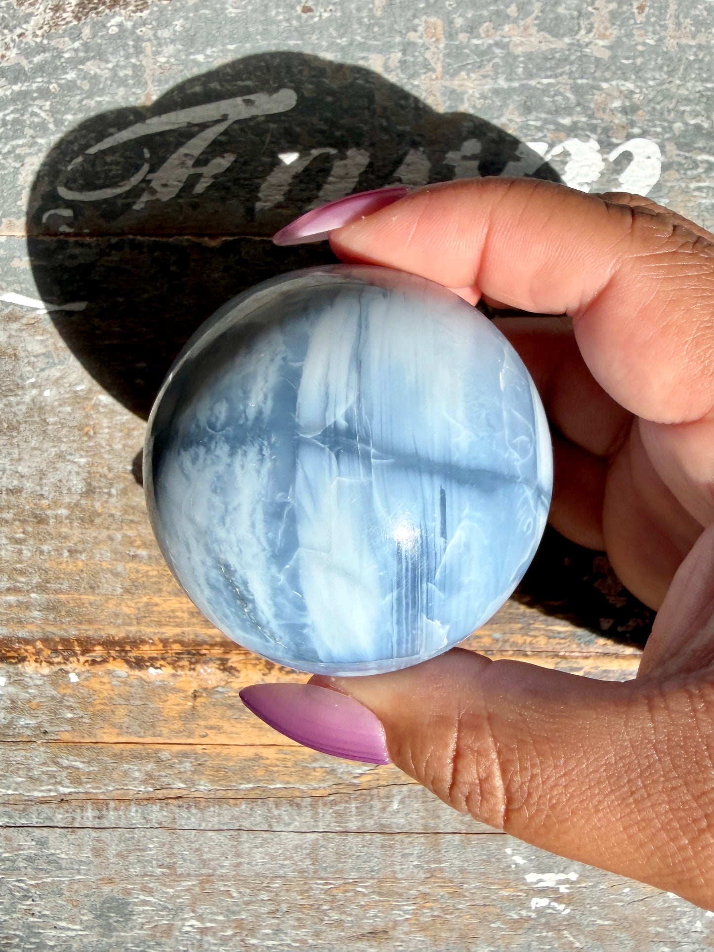Gorgeous Blue Opal Sphere | India | Opt 44