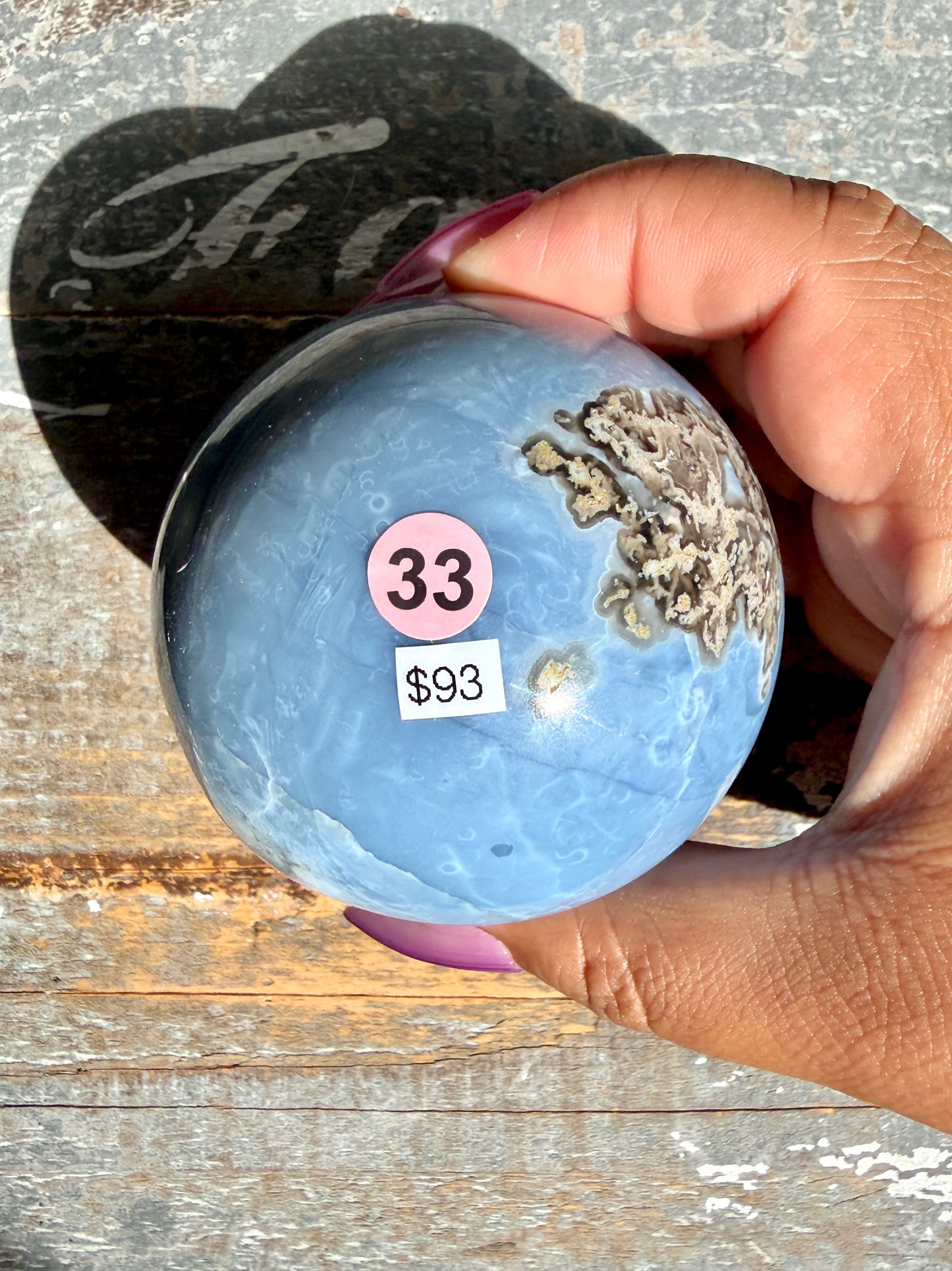 Gorgeous Blue Opal Sphere | India | Opt 33