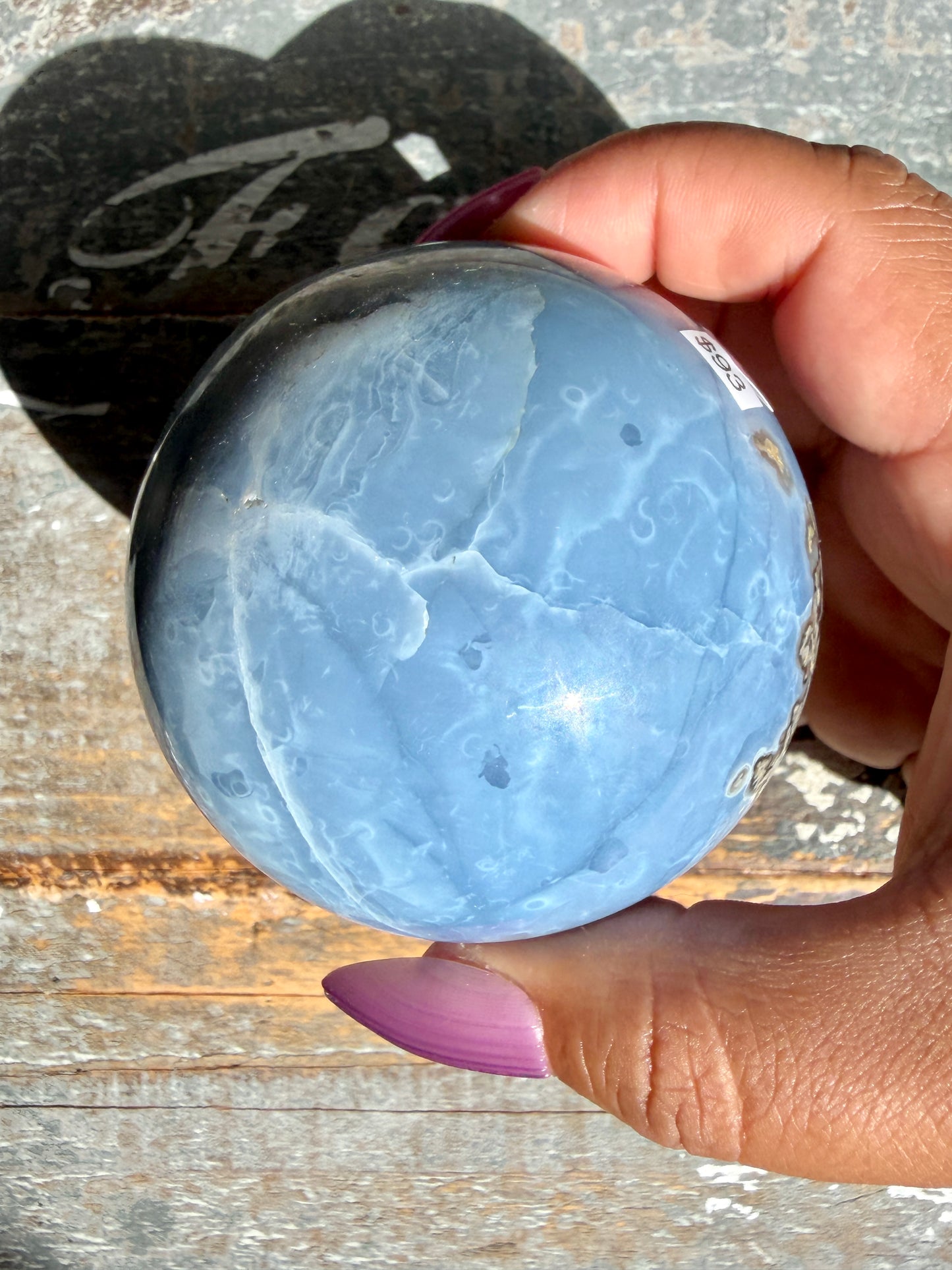 Gorgeous Blue Opal Sphere | India | Opt 33