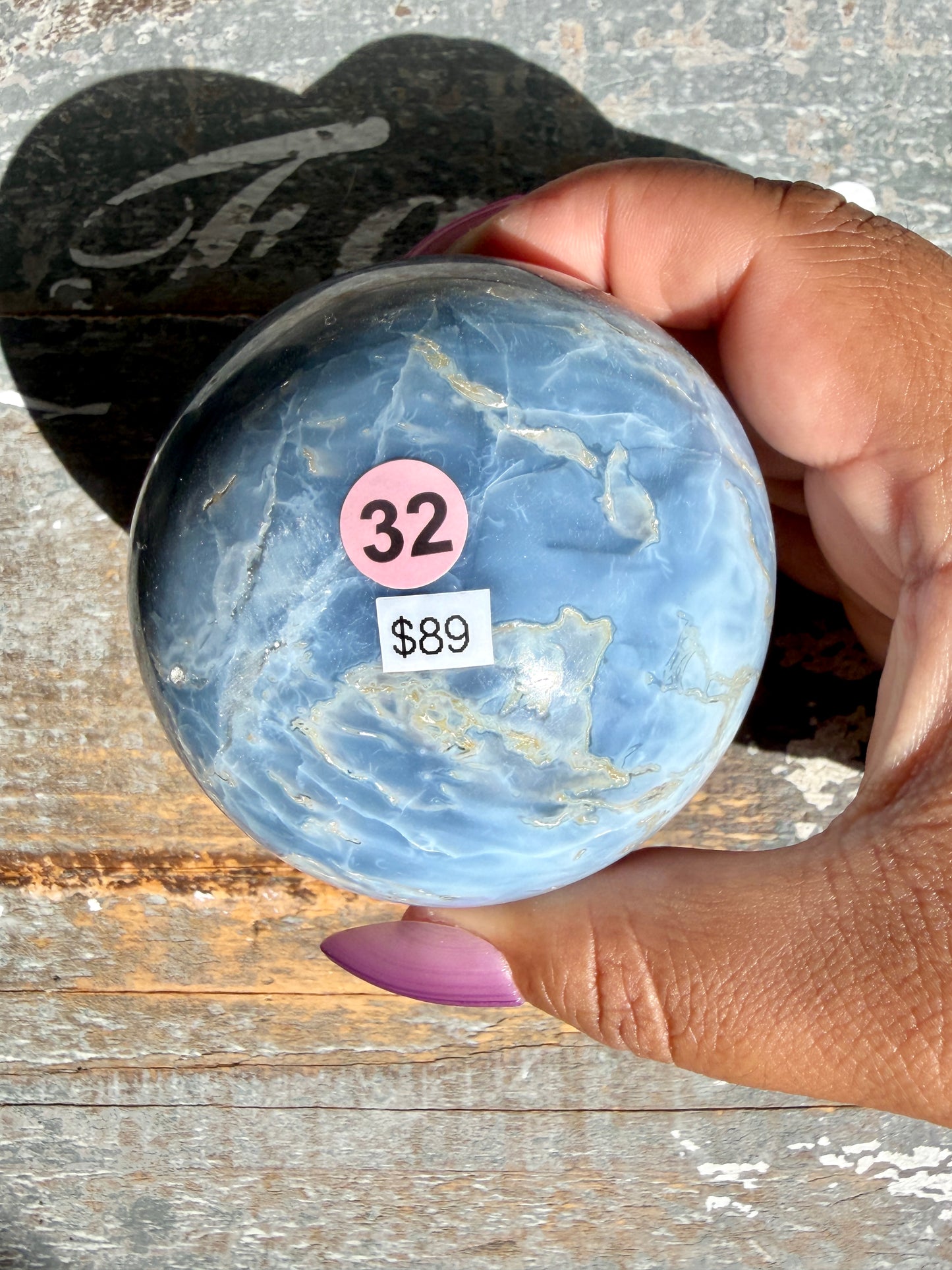 Gorgeous Blue Opal Sphere | India | Opt 32