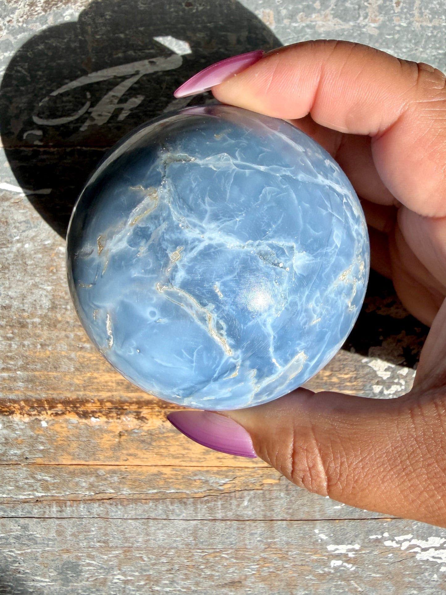 Gorgeous Blue Opal Sphere | India | Opt 32