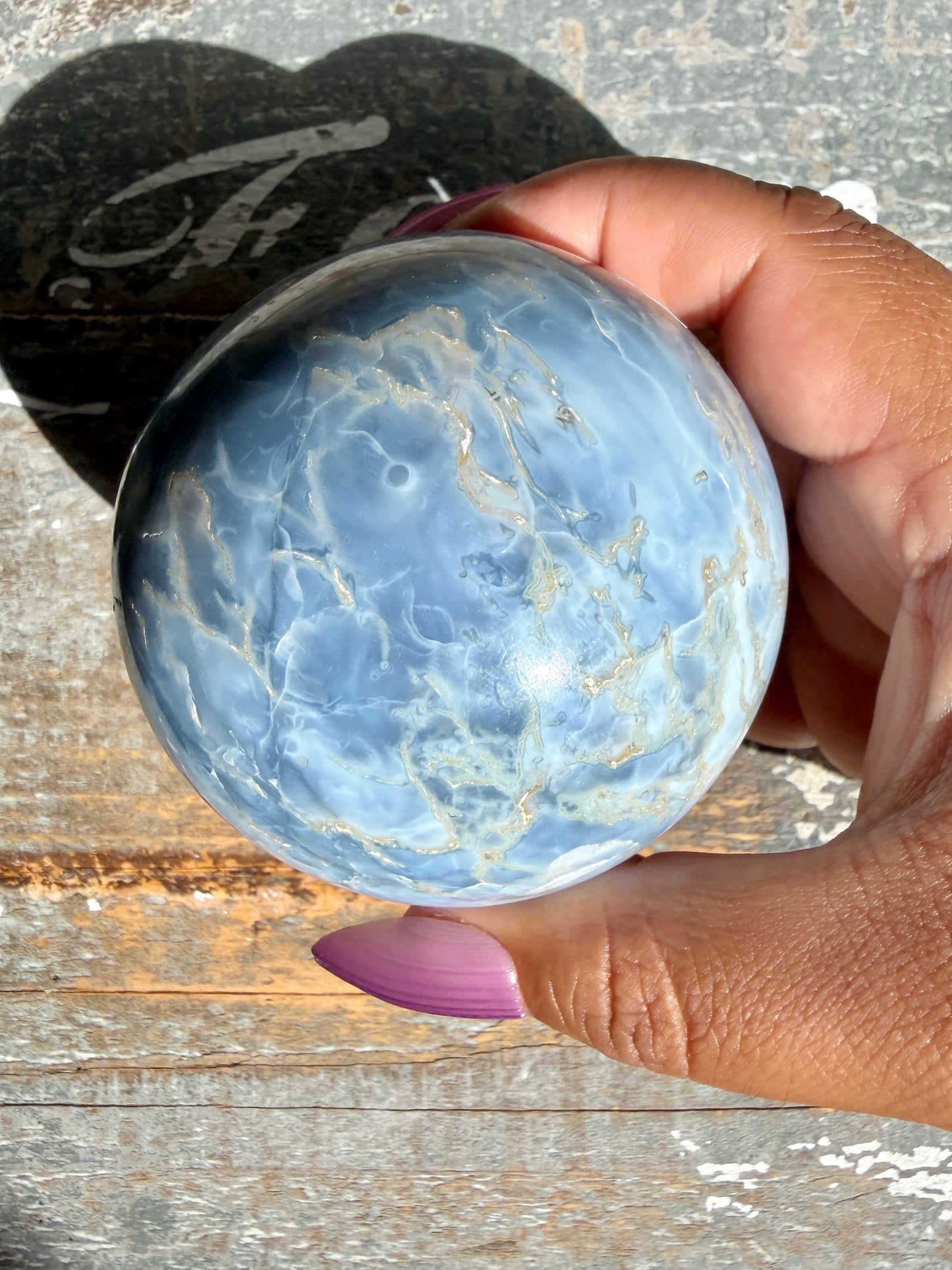 Gorgeous Blue Opal Sphere | India | Opt 32