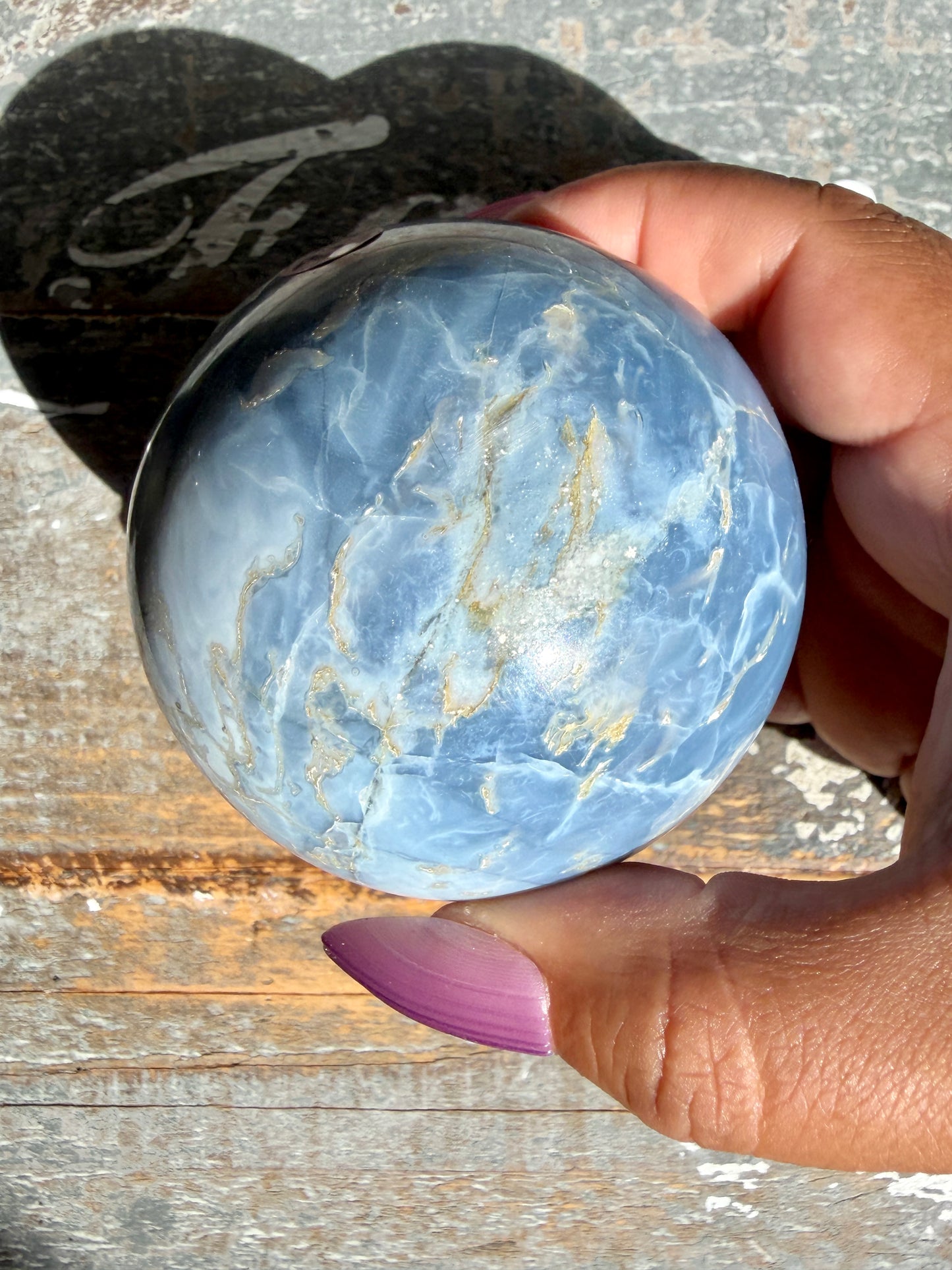 Gorgeous Blue Opal Sphere | India | Opt 32