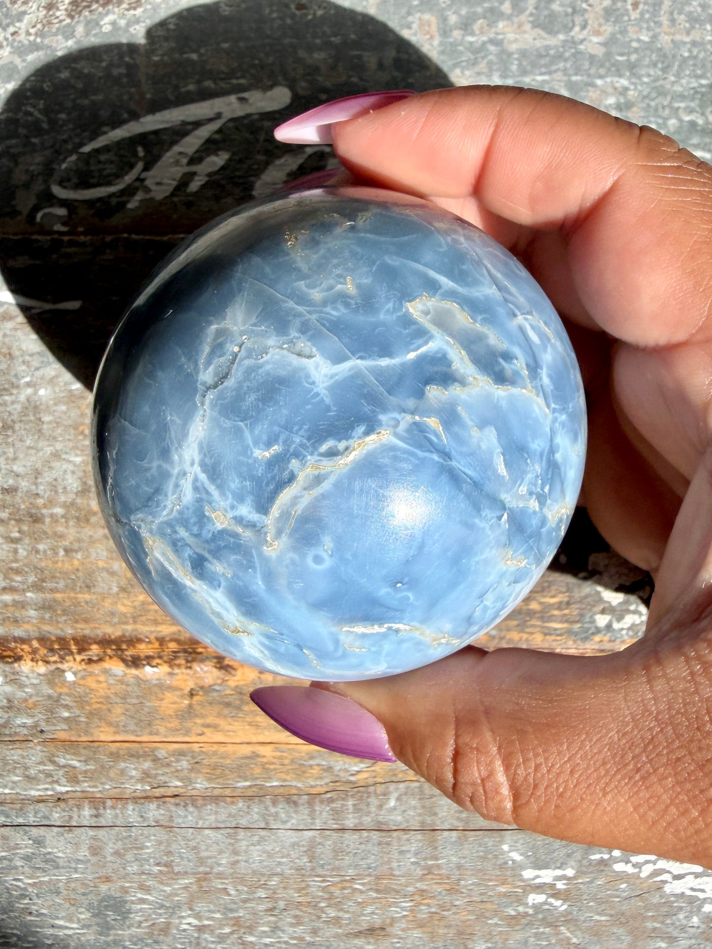 Gorgeous Blue Opal Sphere | India | Opt 32
