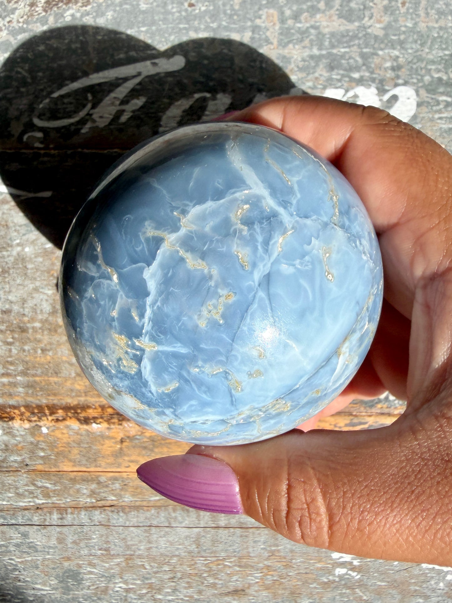 Gorgeous Blue Opal Sphere | India | Opt 32