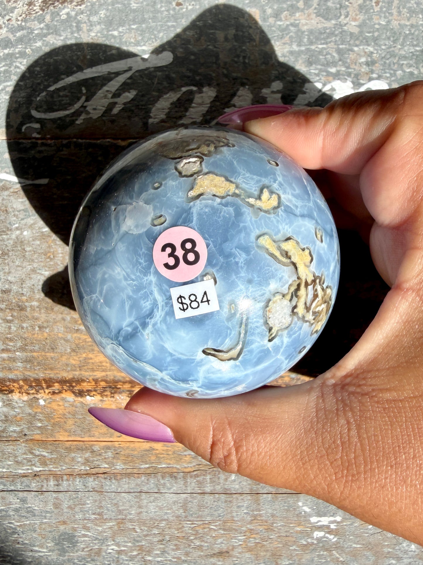 Gorgeous Blue Opal Sphere | India | Opt 38