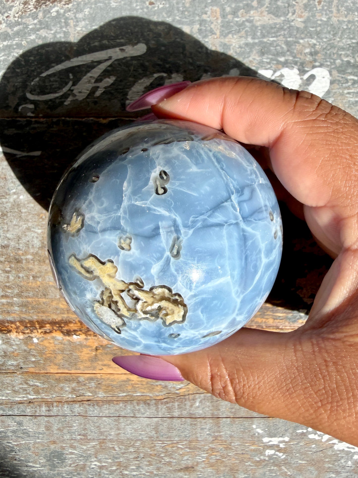 Gorgeous Blue Opal Sphere | India | Opt 38