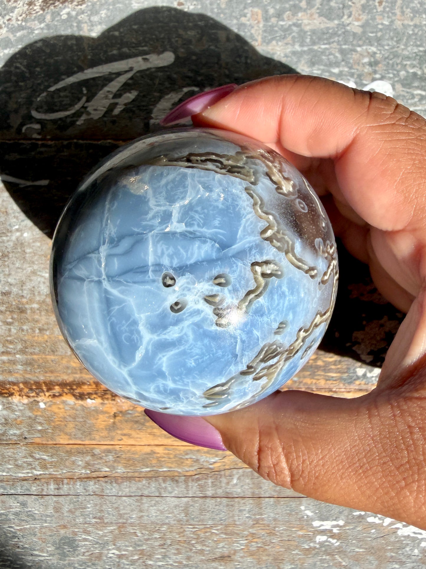 Gorgeous Blue Opal Sphere | India | Opt 38