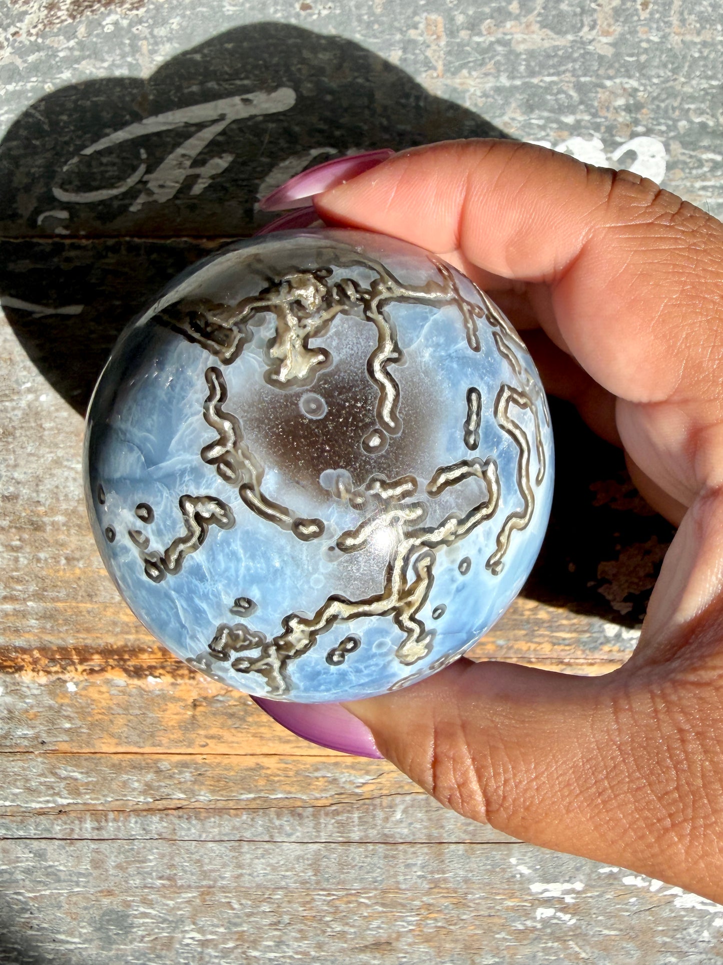Gorgeous Blue Opal Sphere | India | Opt 38