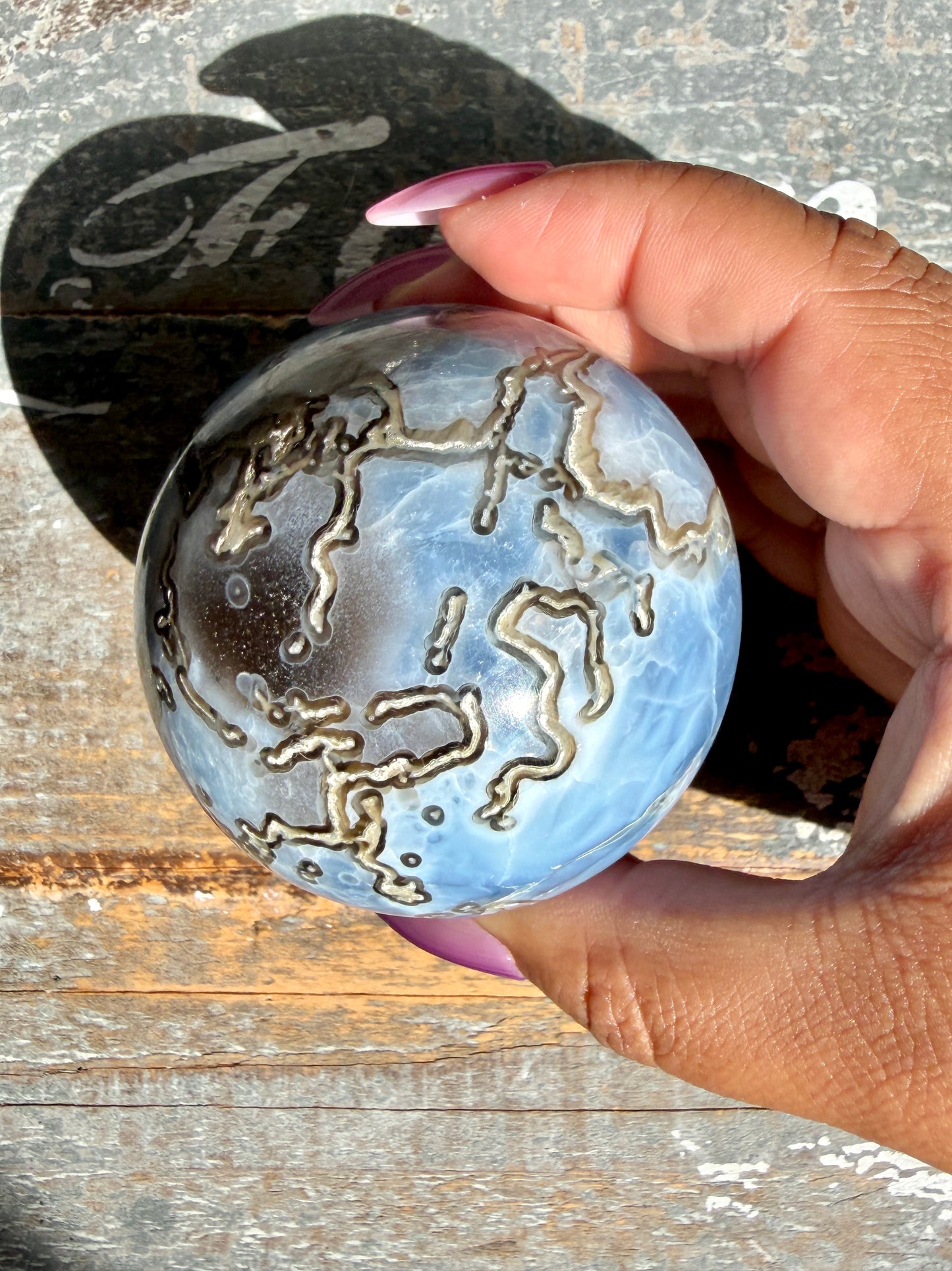 Gorgeous Blue Opal Sphere | India | Opt 38