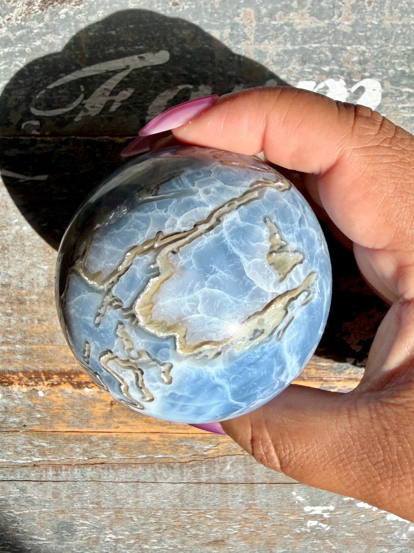 Gorgeous Blue Opal Sphere | India | Opt 38