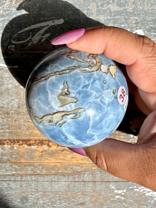 Gorgeous Blue Opal Sphere | India | Opt 38