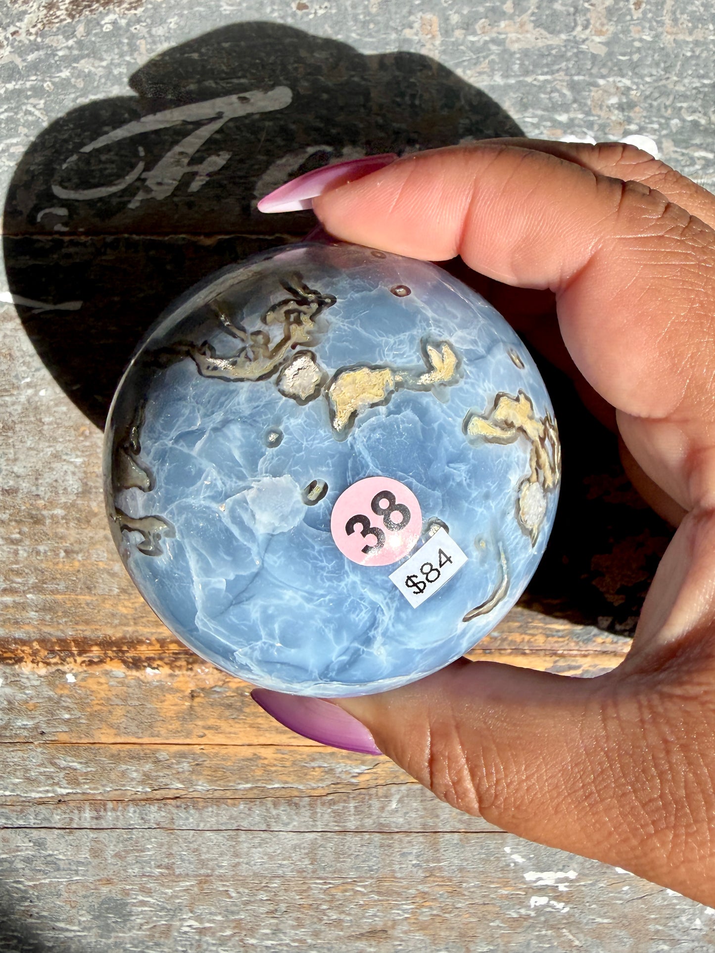 Gorgeous Blue Opal Sphere | India | Opt 38