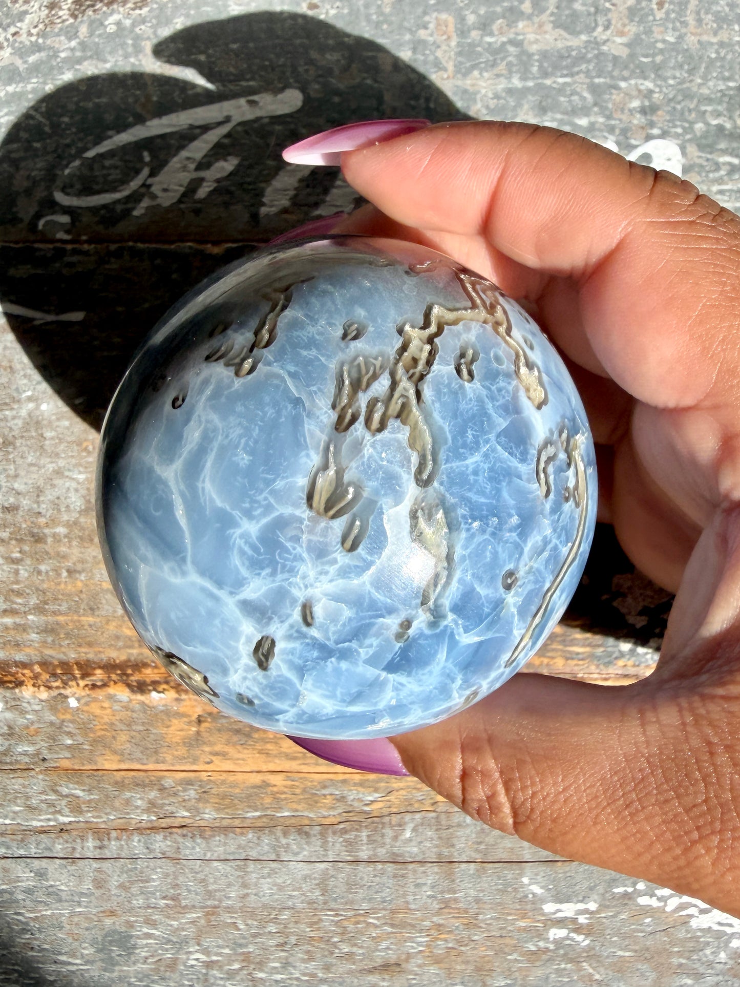 Gorgeous Blue Opal Sphere | India | Opt 38