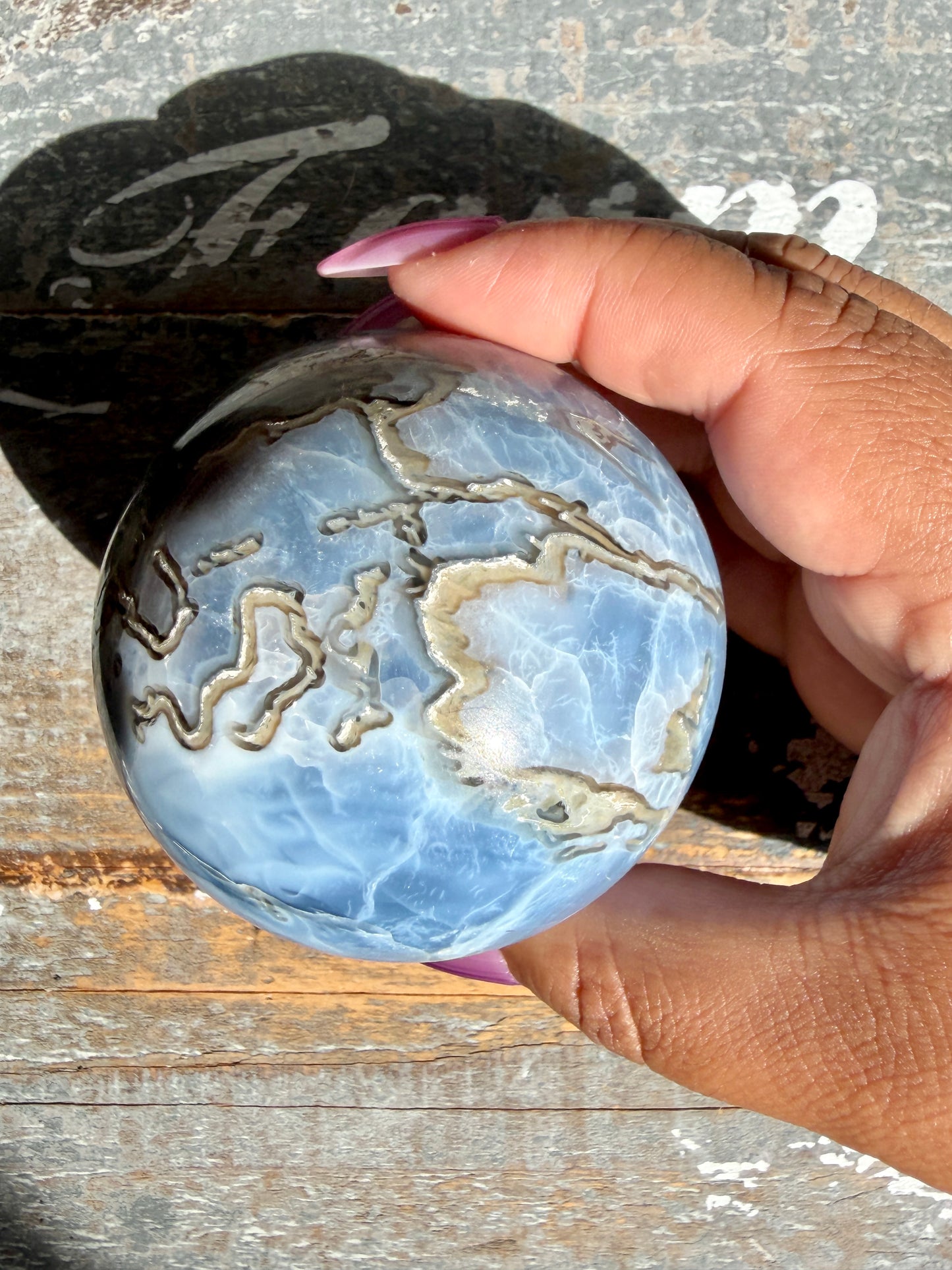 Gorgeous Blue Opal Sphere | India | Opt 38