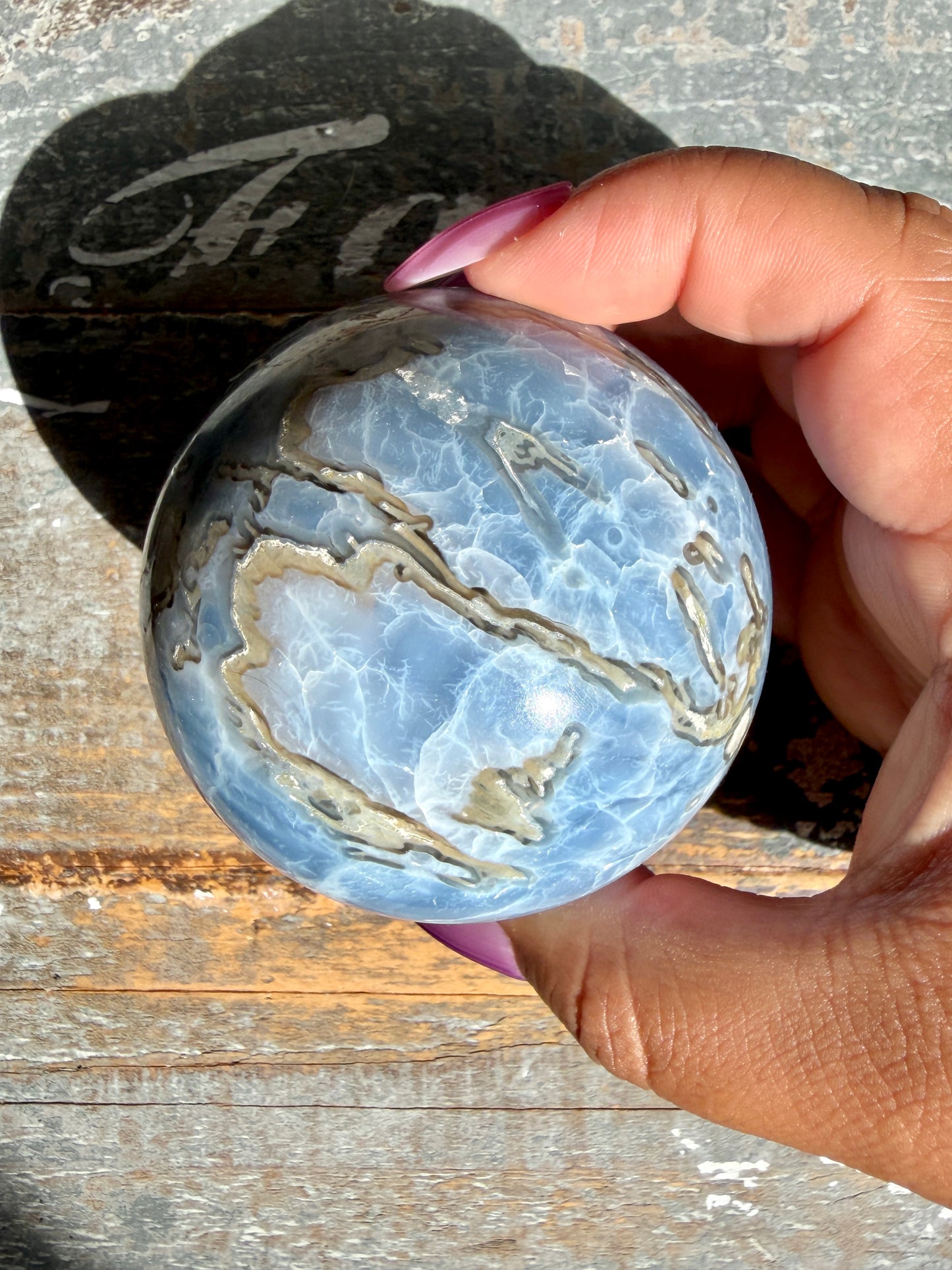 Gorgeous Blue Opal Sphere | India | Opt 38