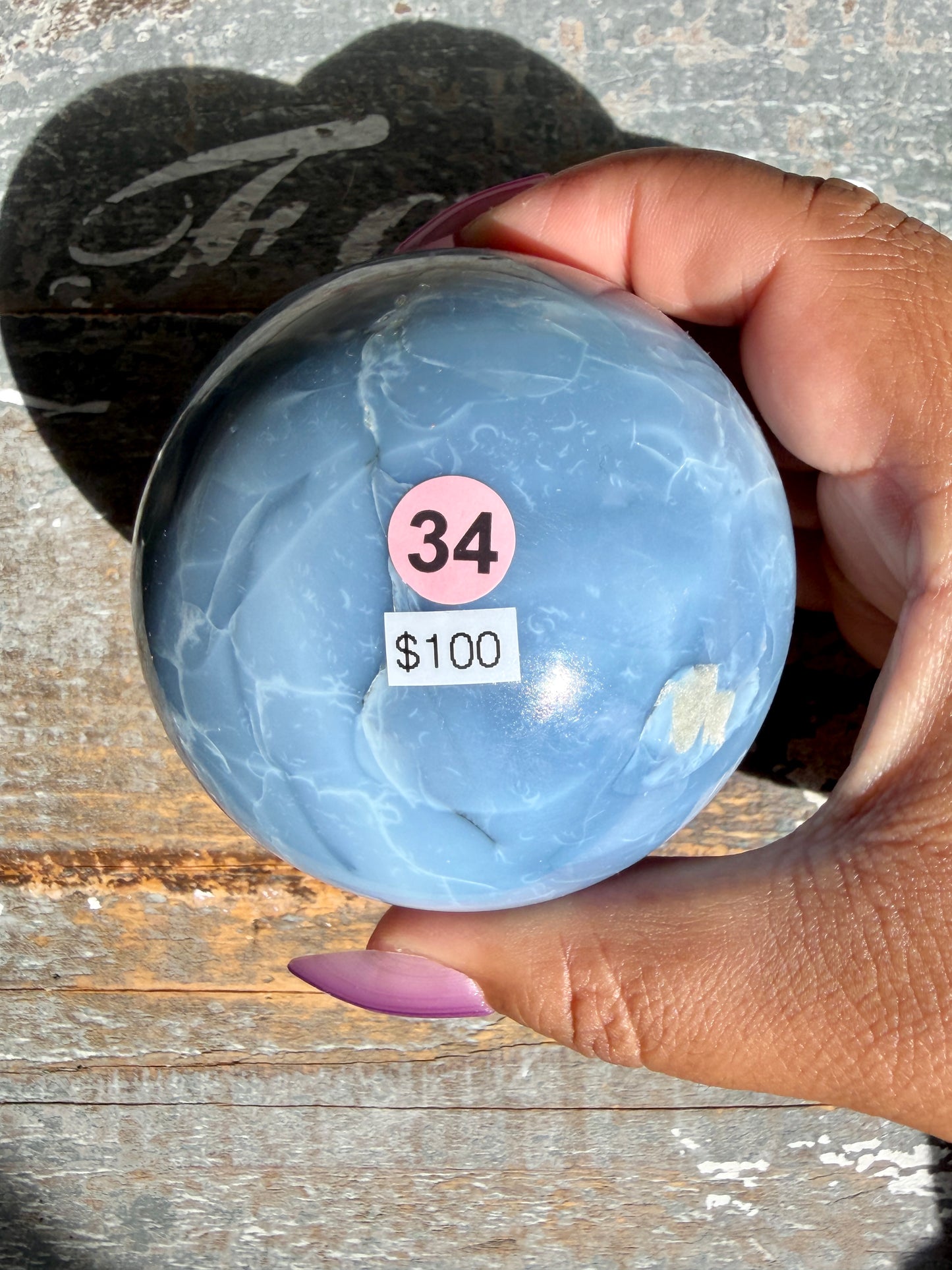 Gorgeous Blue Opal Sphere | India | Opt 34