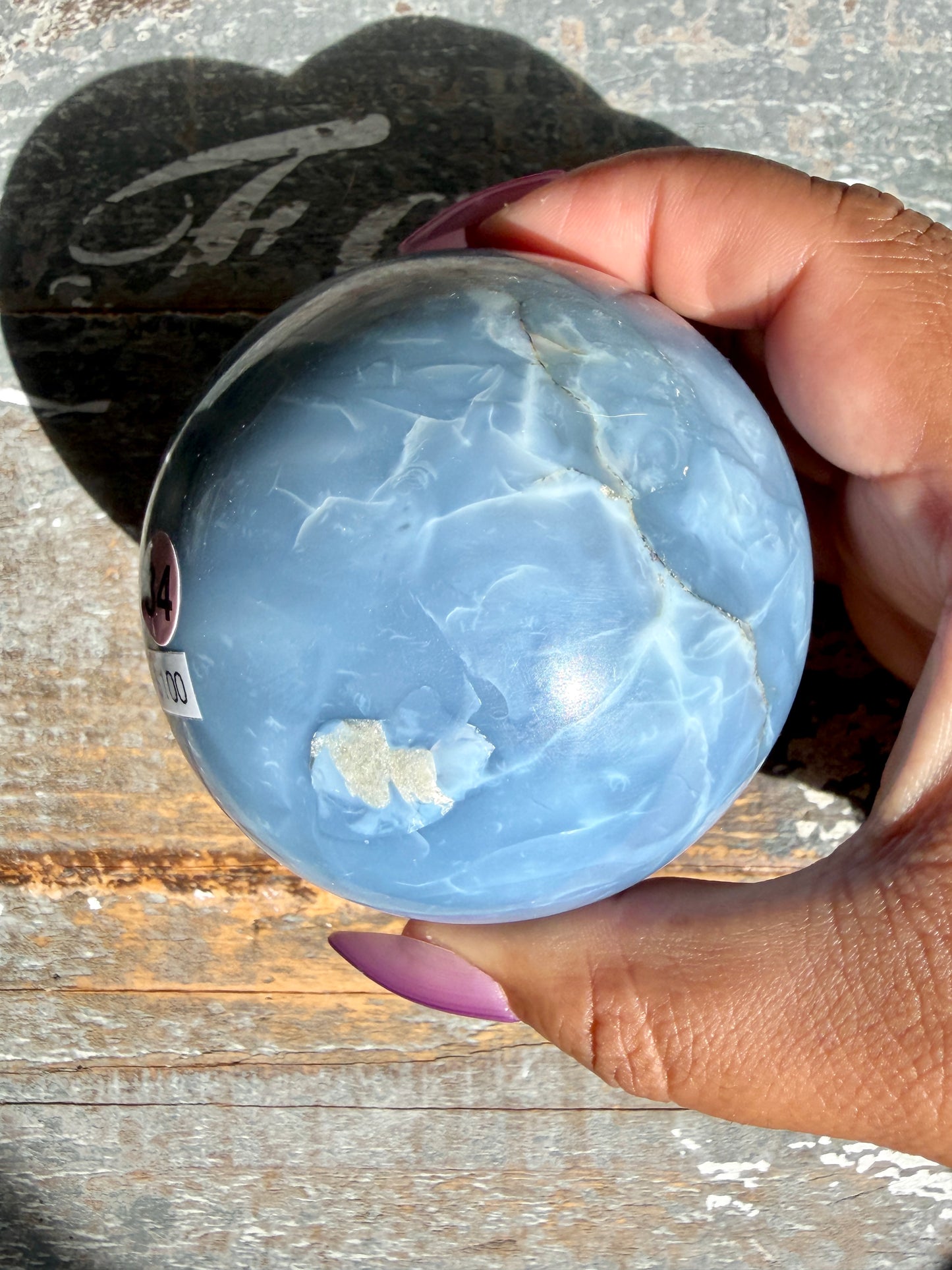 Gorgeous Blue Opal Sphere | India | Opt 34