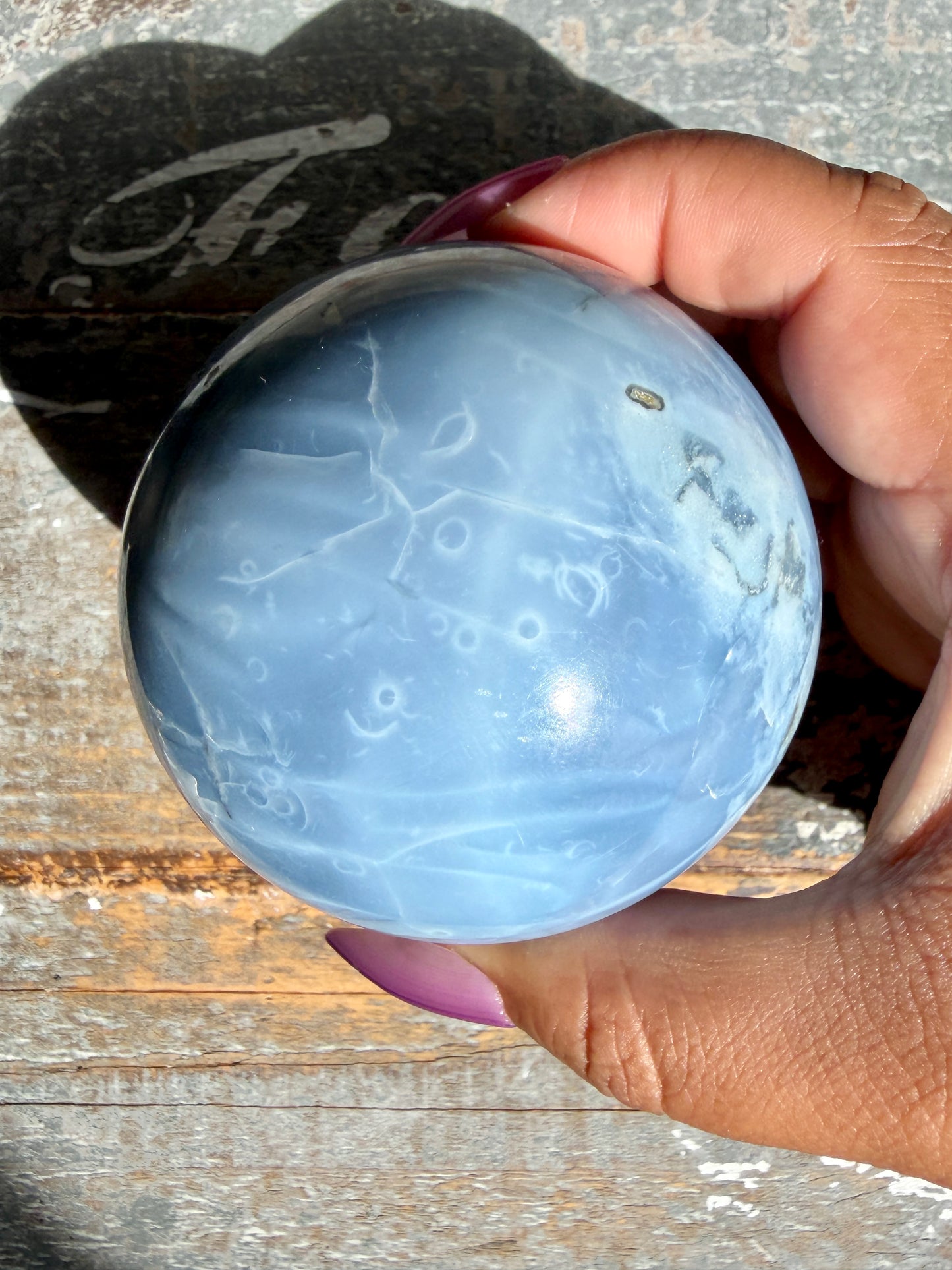 Gorgeous Blue Opal Sphere | India | Opt 34