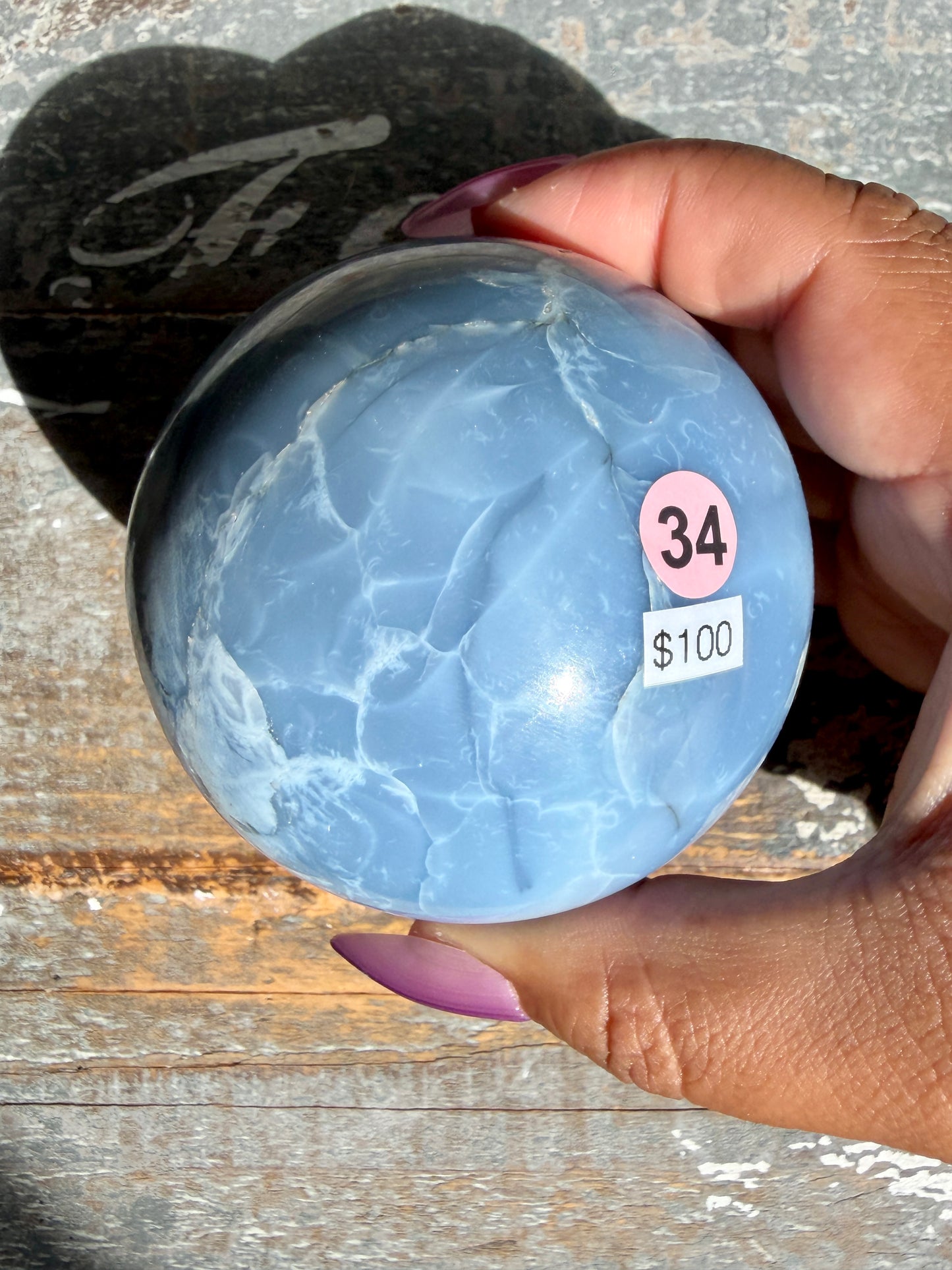 Gorgeous Blue Opal Sphere | India | Opt 34