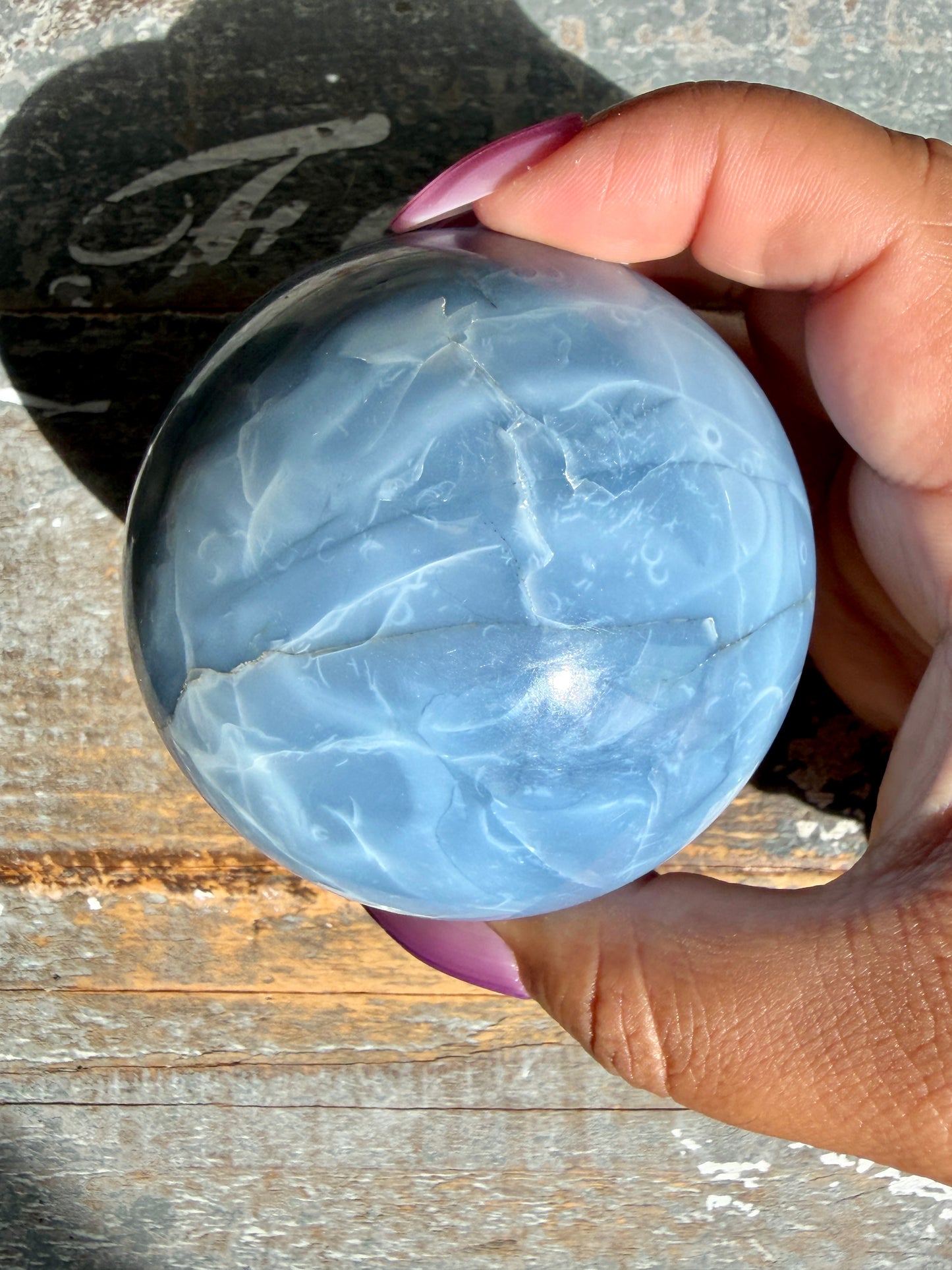 Gorgeous Blue Opal Sphere | India | Opt 34