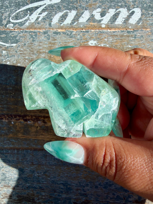 Gorgeous Durango Fluorite Buffalo Carving | Mexico | Opt 48