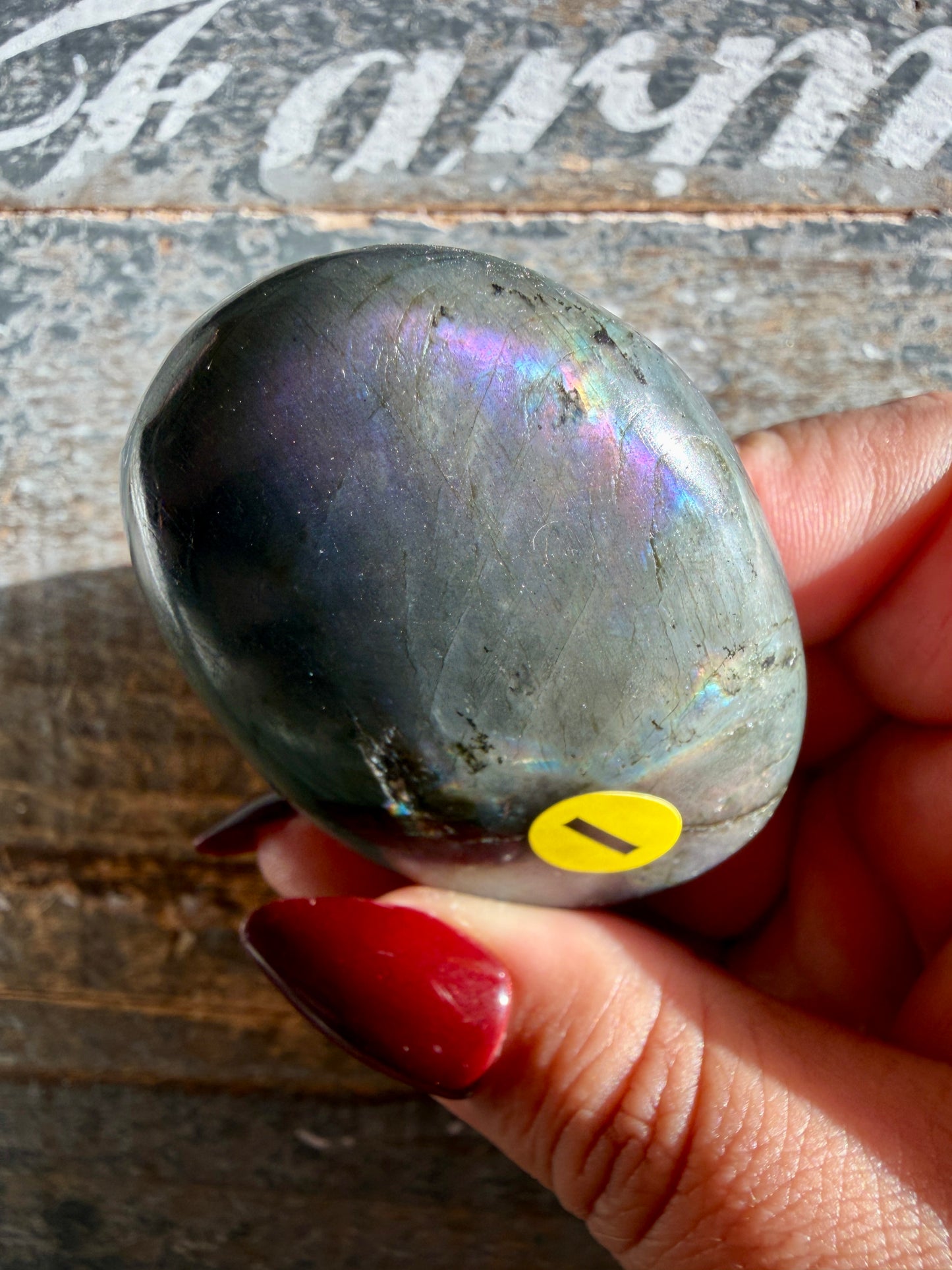 Gorgeous Flashy Labradorite Palm Stone | Madagascar | Opt I
